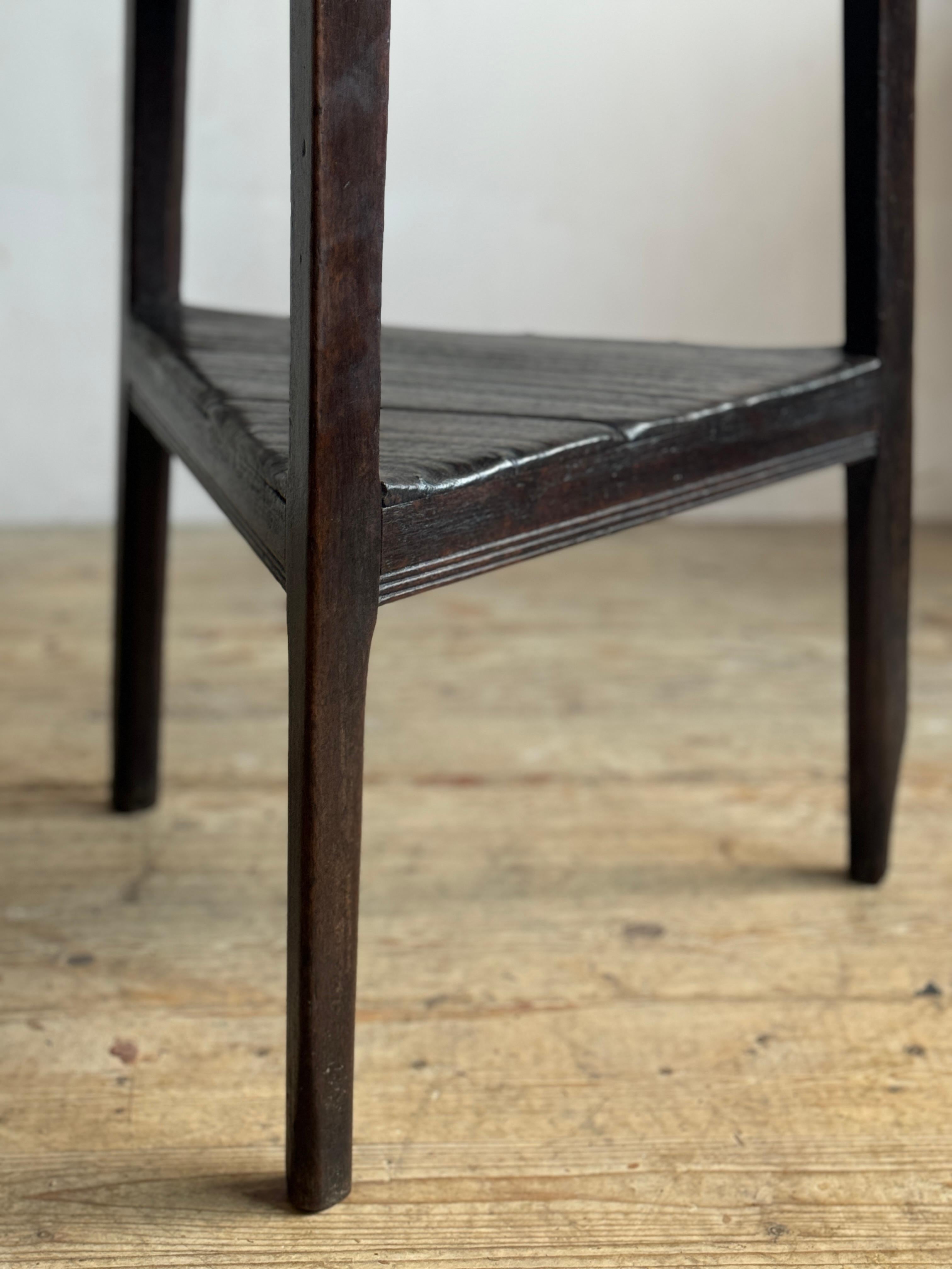 18thC Walnut Cricket Table 5