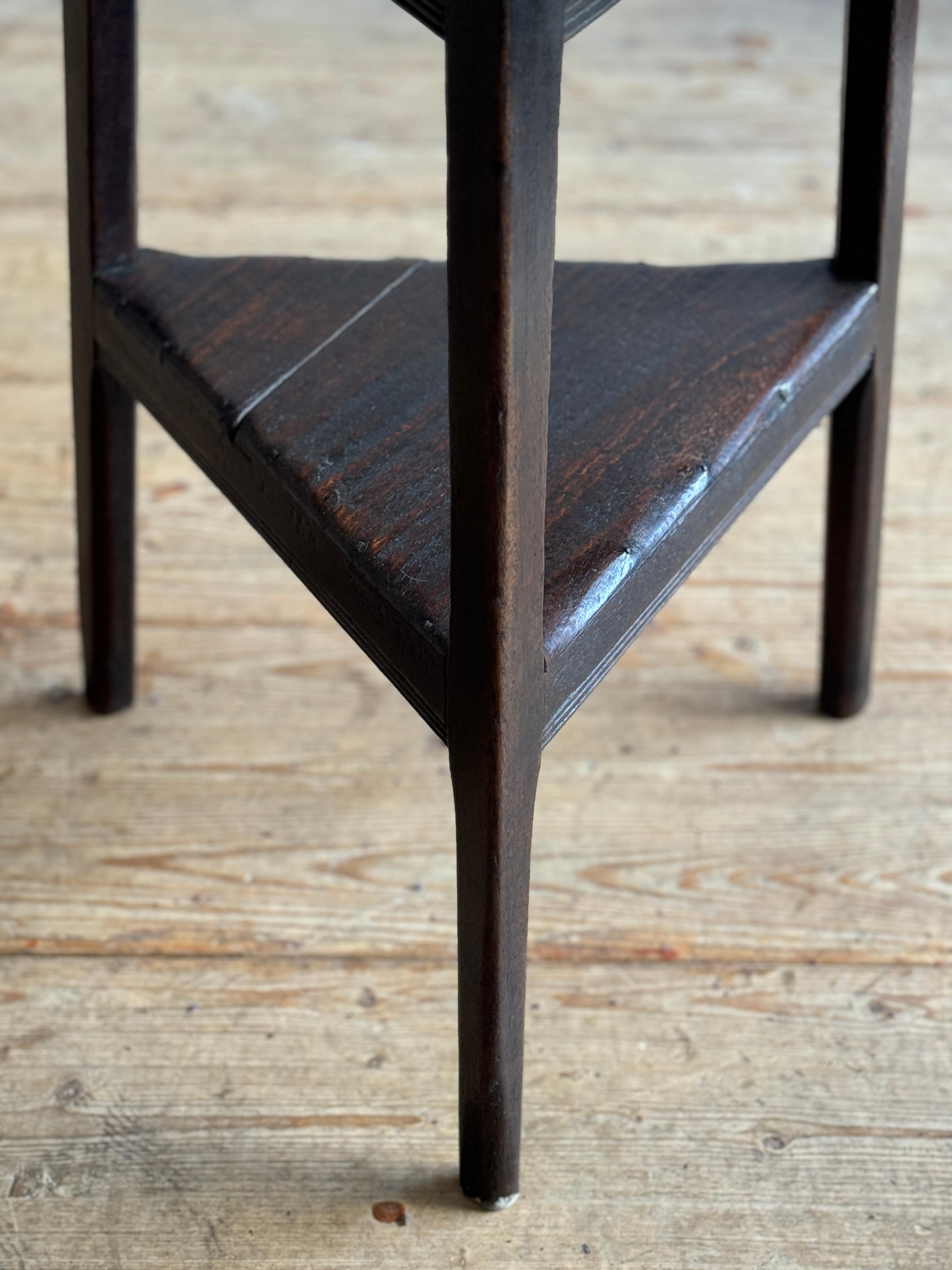 18th Century 18thC Walnut Cricket Table