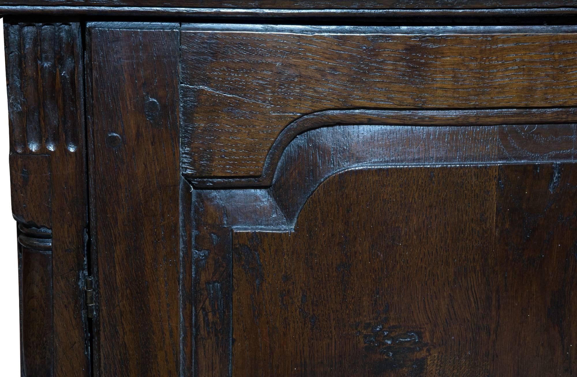 18th Century Welsh Oak Hanging Cupboard 2