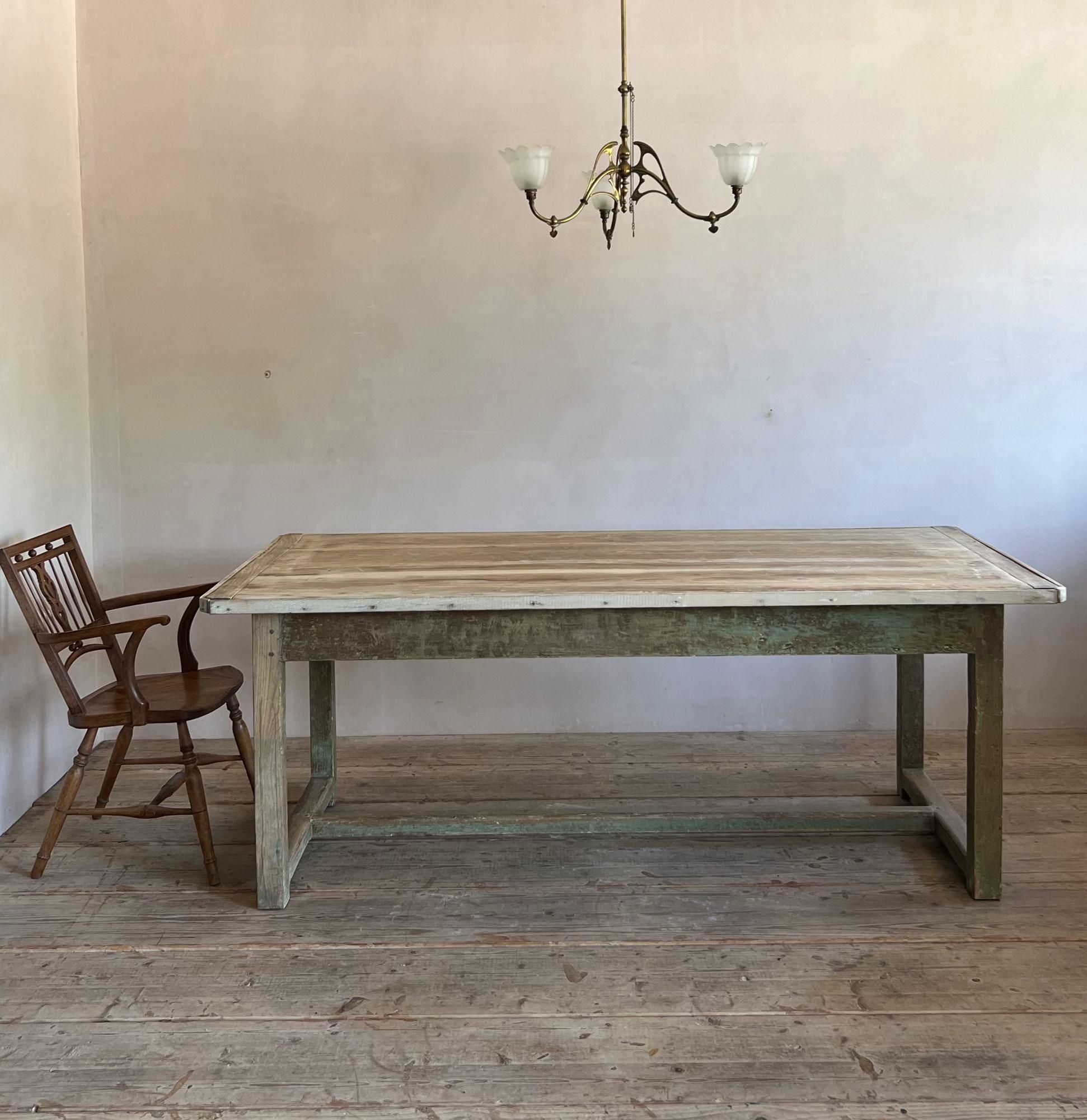 18thC Westmorland Scrub Top Farmhouse Table In Good Condition In Grange-Over-Sands, GB