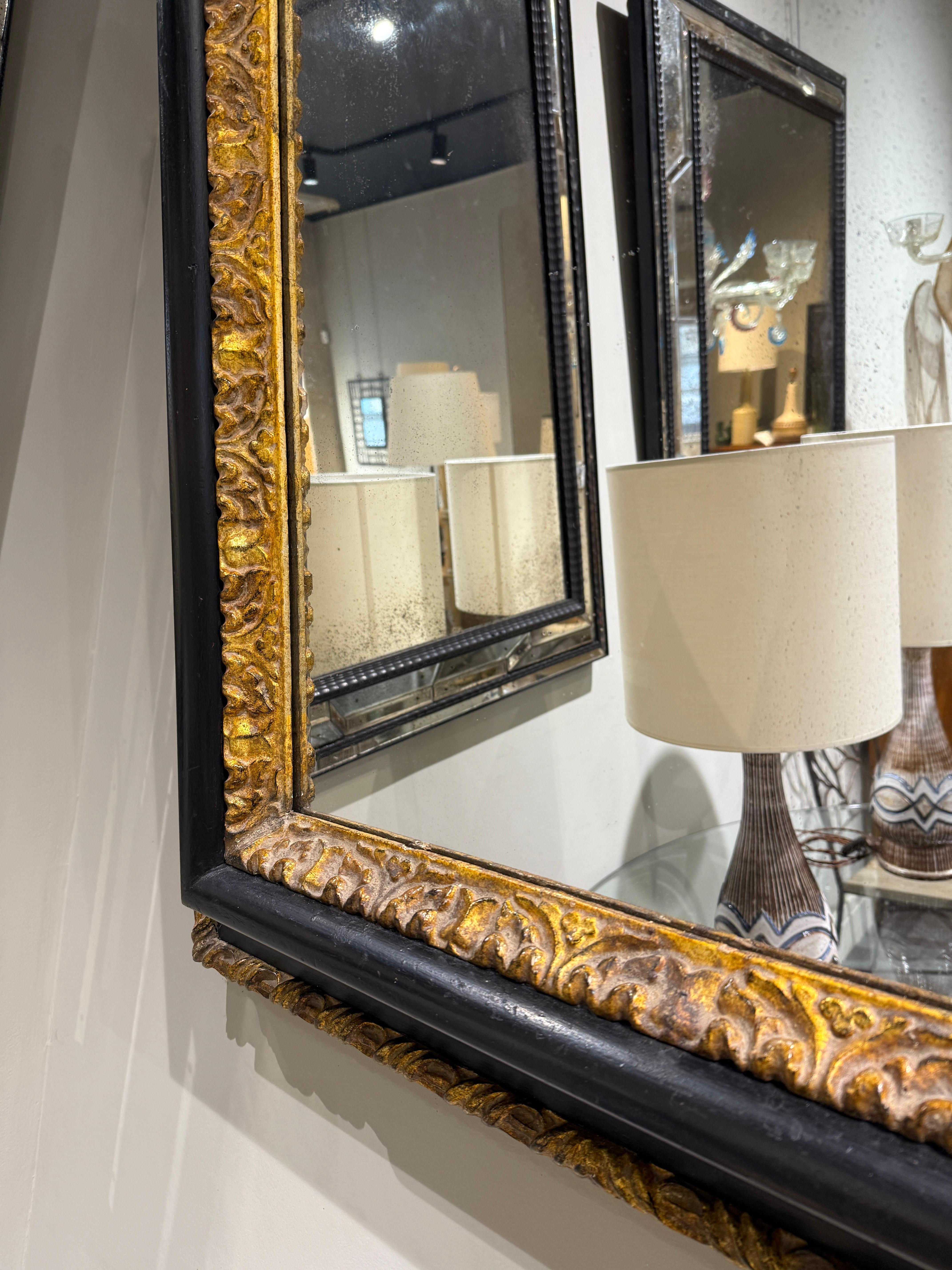 Louis XIV 18thc wooden mirror Tuscany For Sale