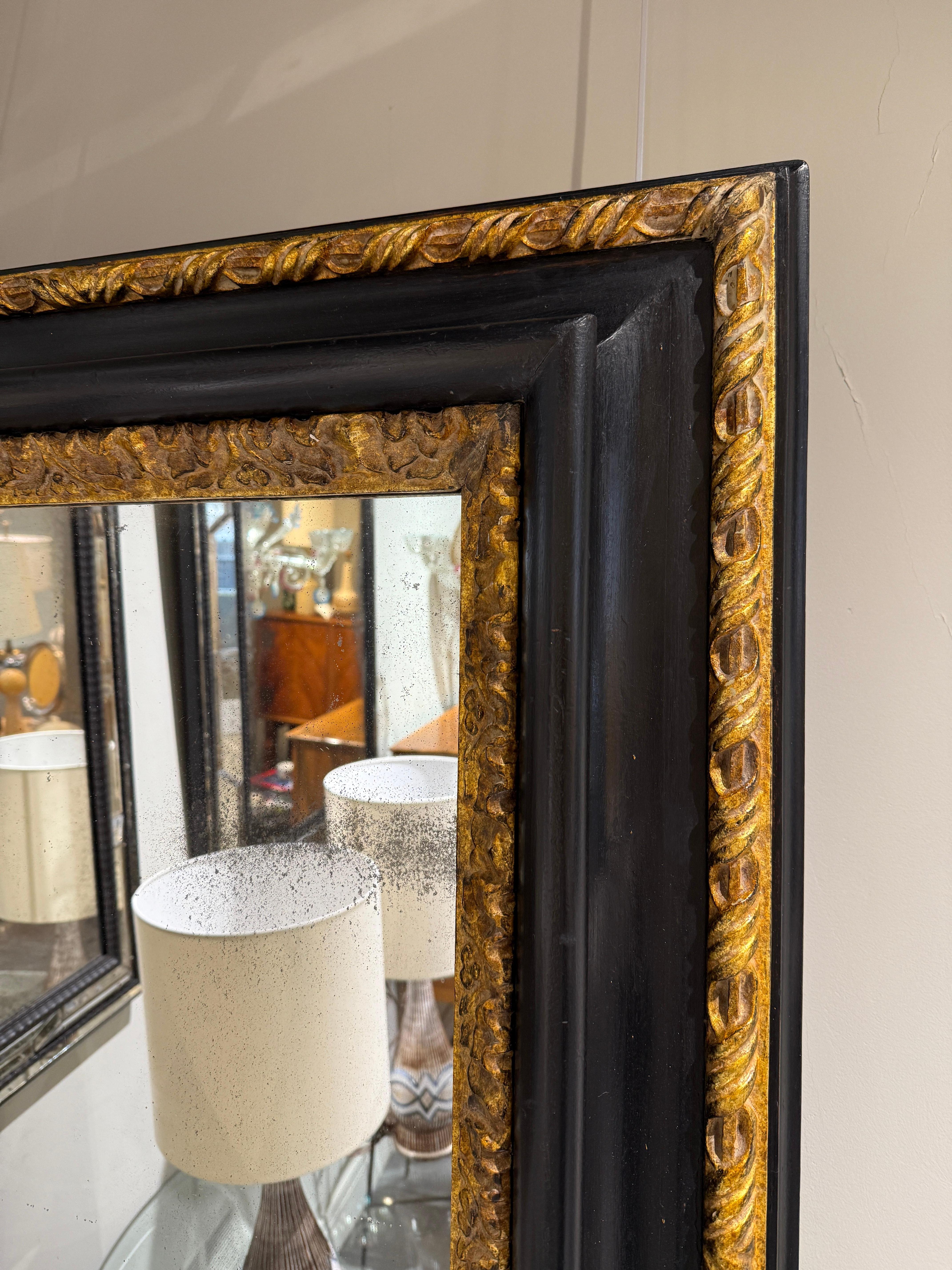 Italian 18thc wooden mirror Tuscany For Sale