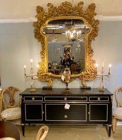 18th Century-Early 19th Century Giltwood Mirror, over the Mantle Wall or Console