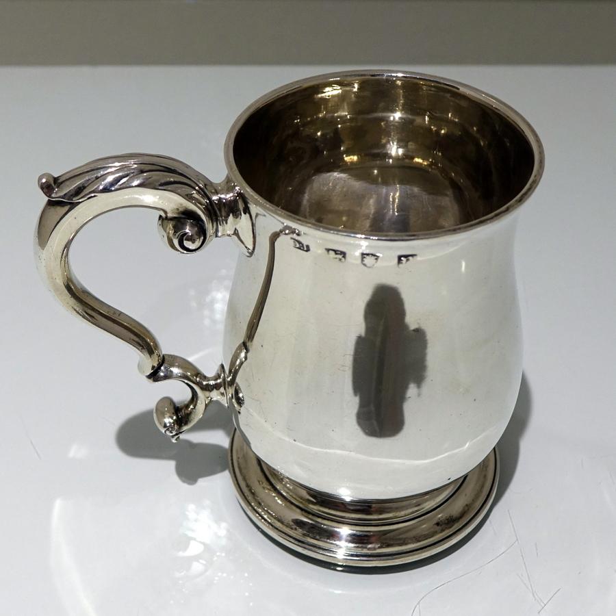 Late 18th Century 18thCentury Antique George III Sterling Silver Pint Mug Lon 1772 Orlando Jackson