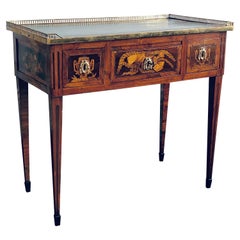 18th Century Dutch Satinwood Marquetry and Ormolu Mounted Side Table