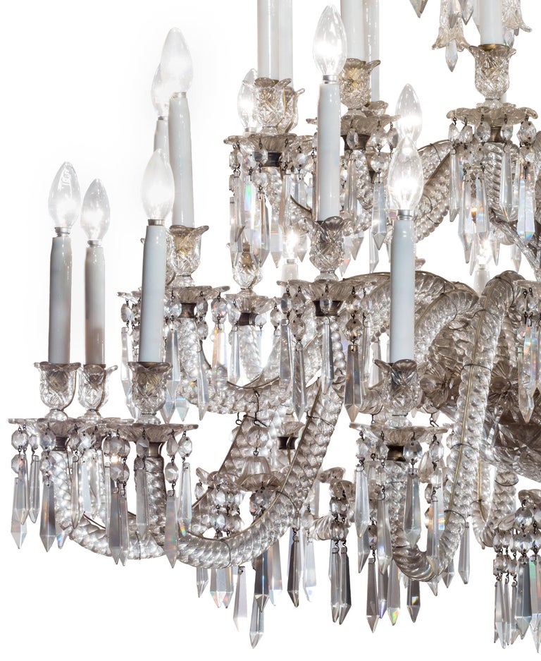 19th Century Neoclassical Baccarat Crystal and Glass 36 ...