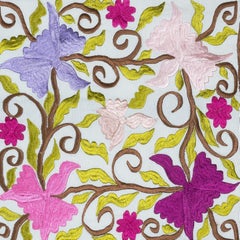 18"x18" Decorative Cotton Cushion Cover. Colorful Pillowcase. Modern Lace Pillow