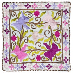 Copricuscino decorativo in cotone 18 "x18". Federa colorata. Cuscino moderno in pizzo