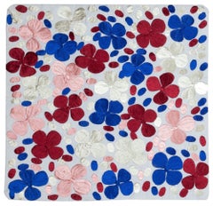 Copri cuscino decorativo 18 "x18". Copricuscino in cotone. Cuscino a motivi floreali