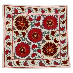 18"x18" Embroidered Cushion Cover with Floral Design, Home Decor Lace Pillow