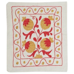 Almohada Bordada 18 "x19". Funda de cojín hecha a mano. Almohada de encaje de algodón
