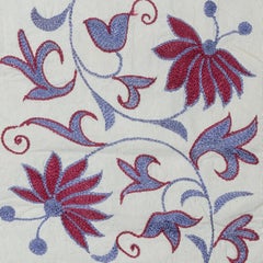 18"x19" Modern Cushion Cover. 100% Cotton Lace Pillow. Embroidered Pillowcase