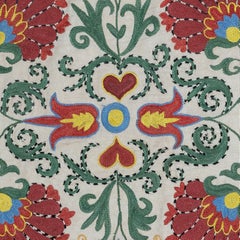 Copricuscino con ricamo in seta 18 "x19". Cuscino moderno. Federa fatta a mano