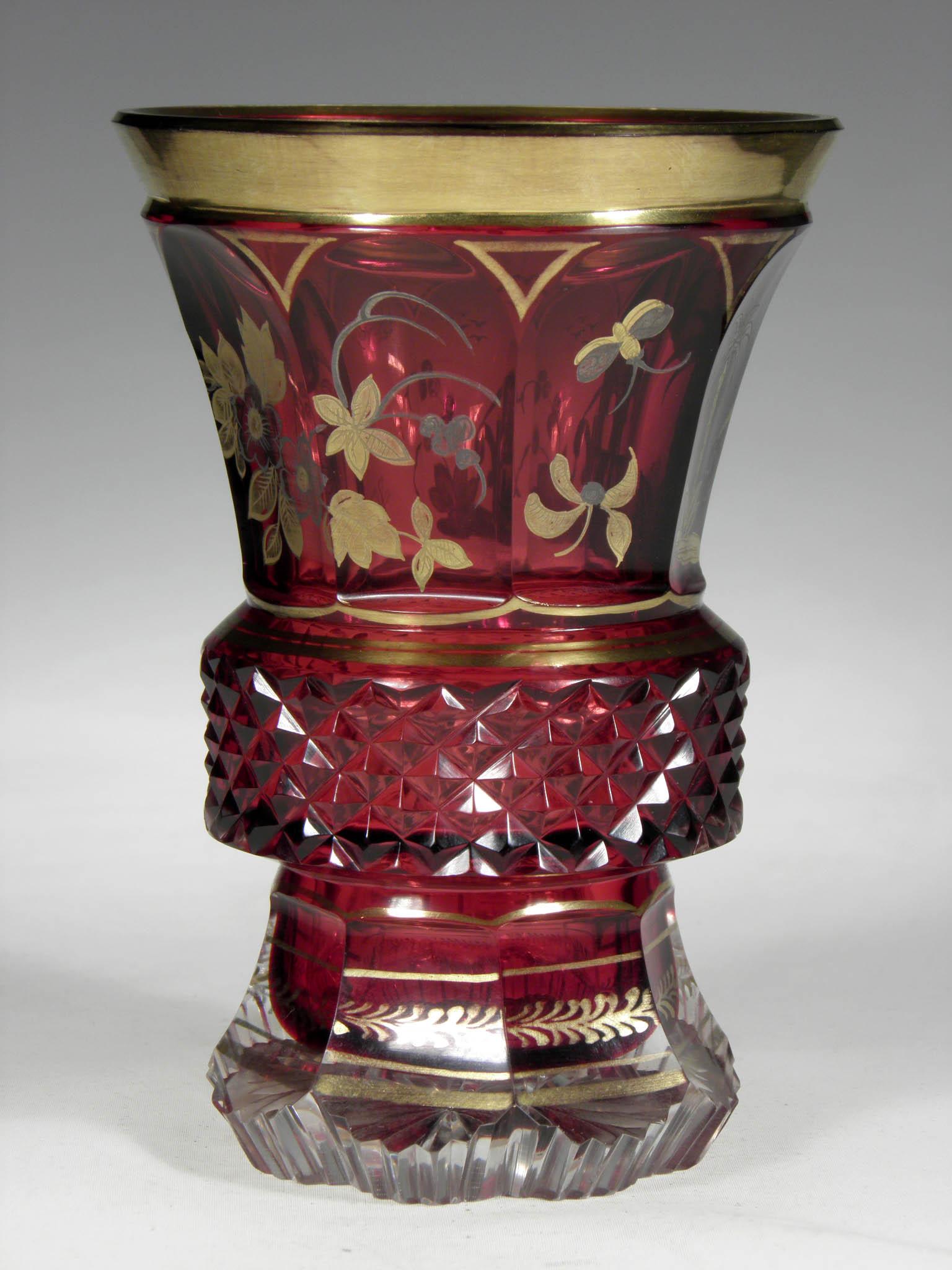 ruby gold glass