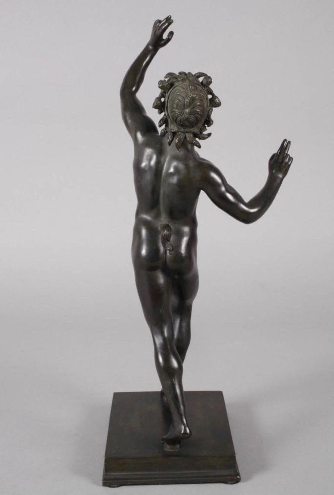Italian 19-20th Century Bronze Faune Signed Fonderia Sommer Napoli 