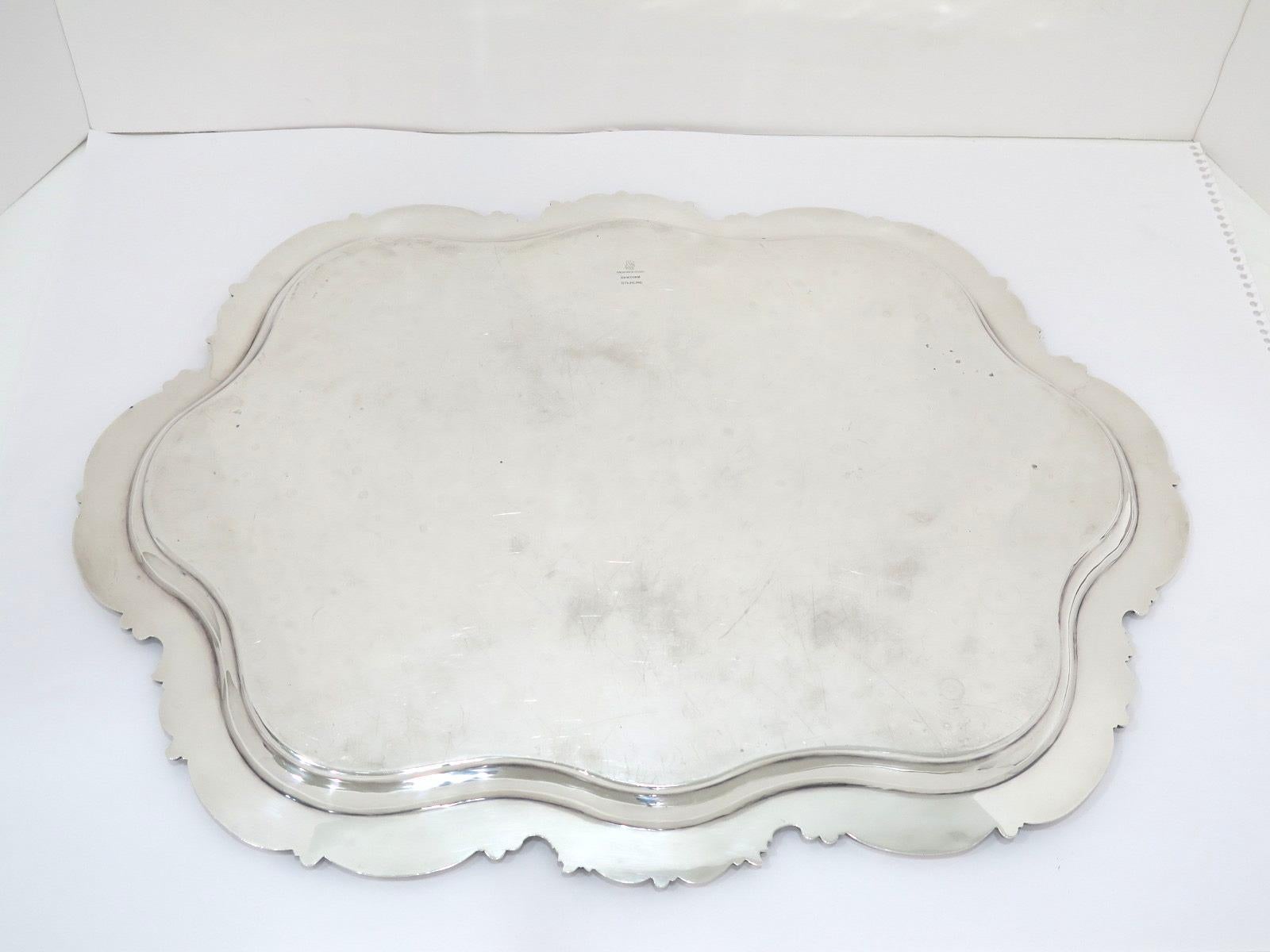 American Sterling Silver Theodore B. Starr Antique Wavy Tray