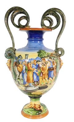19 C. Italian Majolica Vase after Urbino