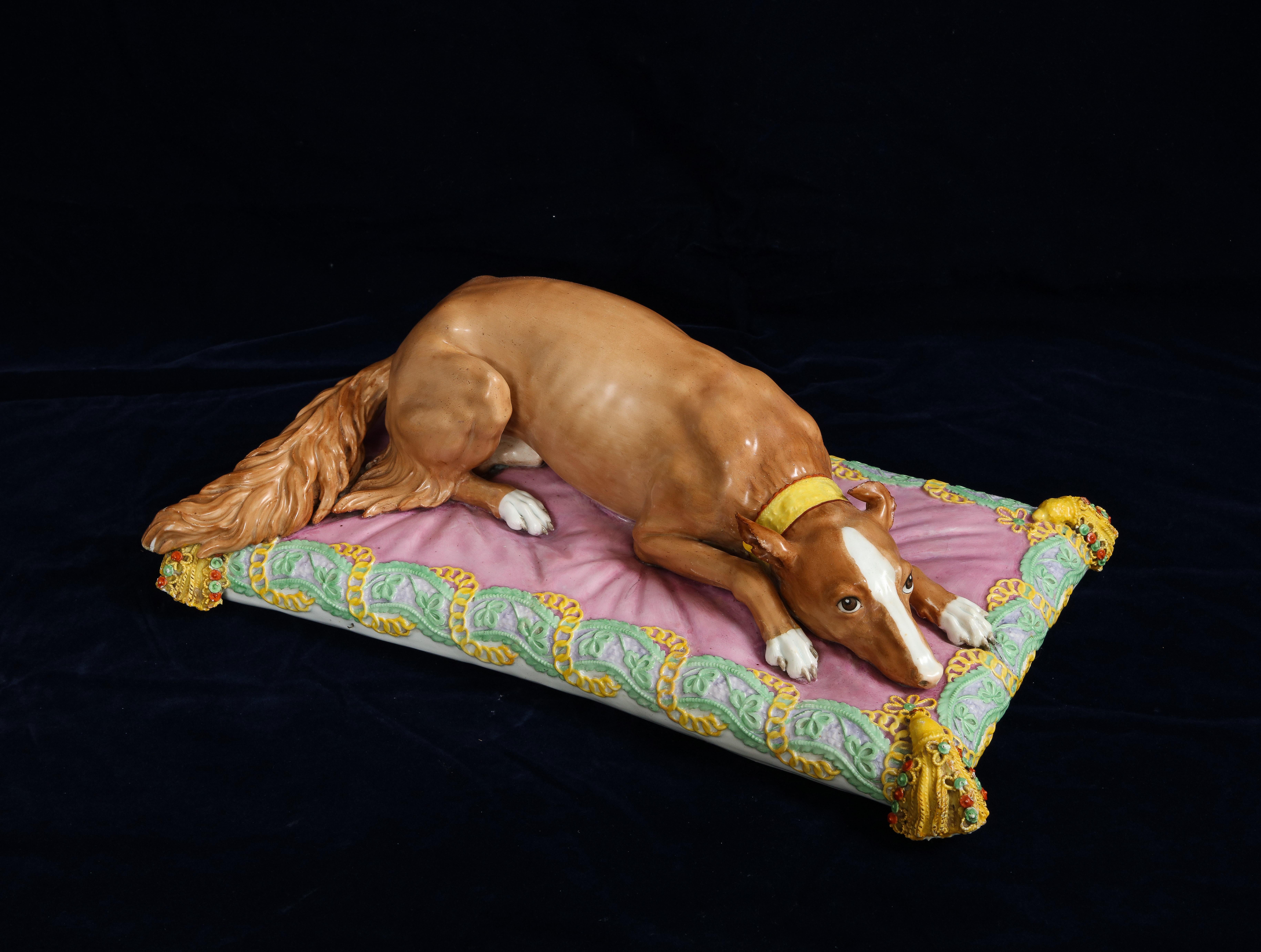 Allemand Porcelaine de Meissen du 19e siècle : Le chien préféré de l'impératrice Catherine II de Russie en vente