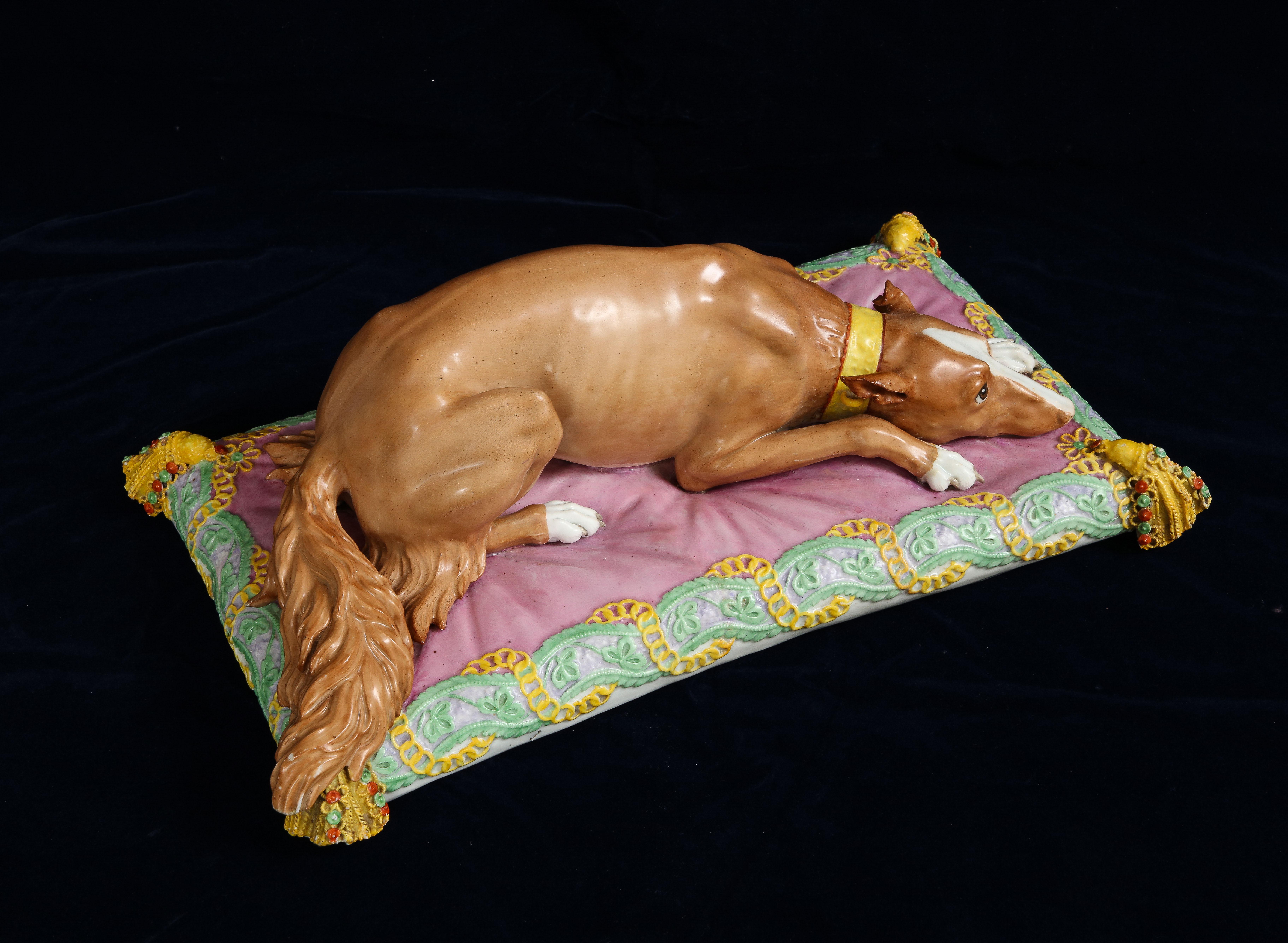 19th Century Meissen Porcelain: Empress Catherine ii of Russia's Favorite Dog For Sale 1