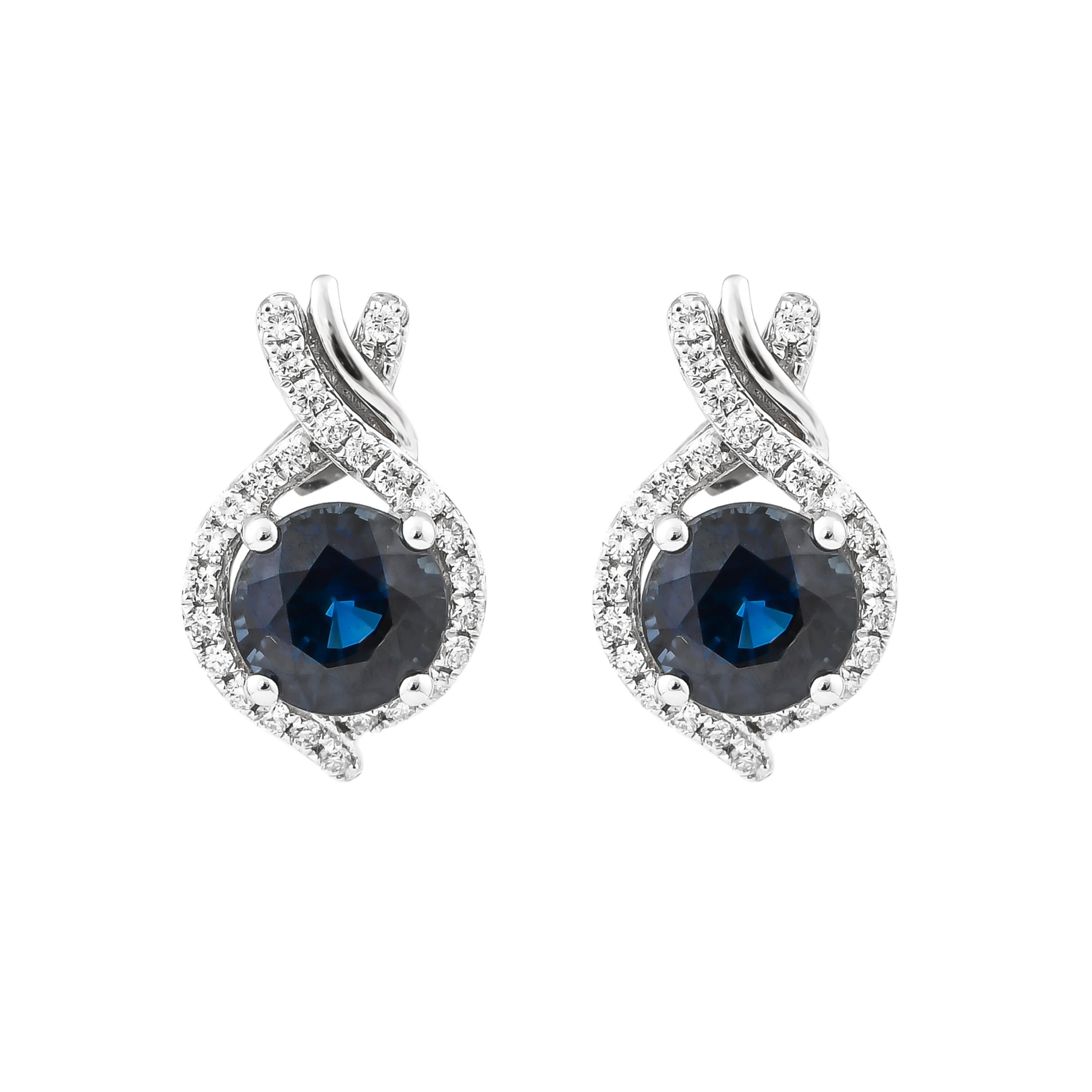 This collection features a dainty selection of jewelry with blue sapphires and diamonds. These Blue Sapphires are sourced from Madagascar and project a bold blue hue. Accented with diamonds, these minimal pieces can be the perfect accessory to your