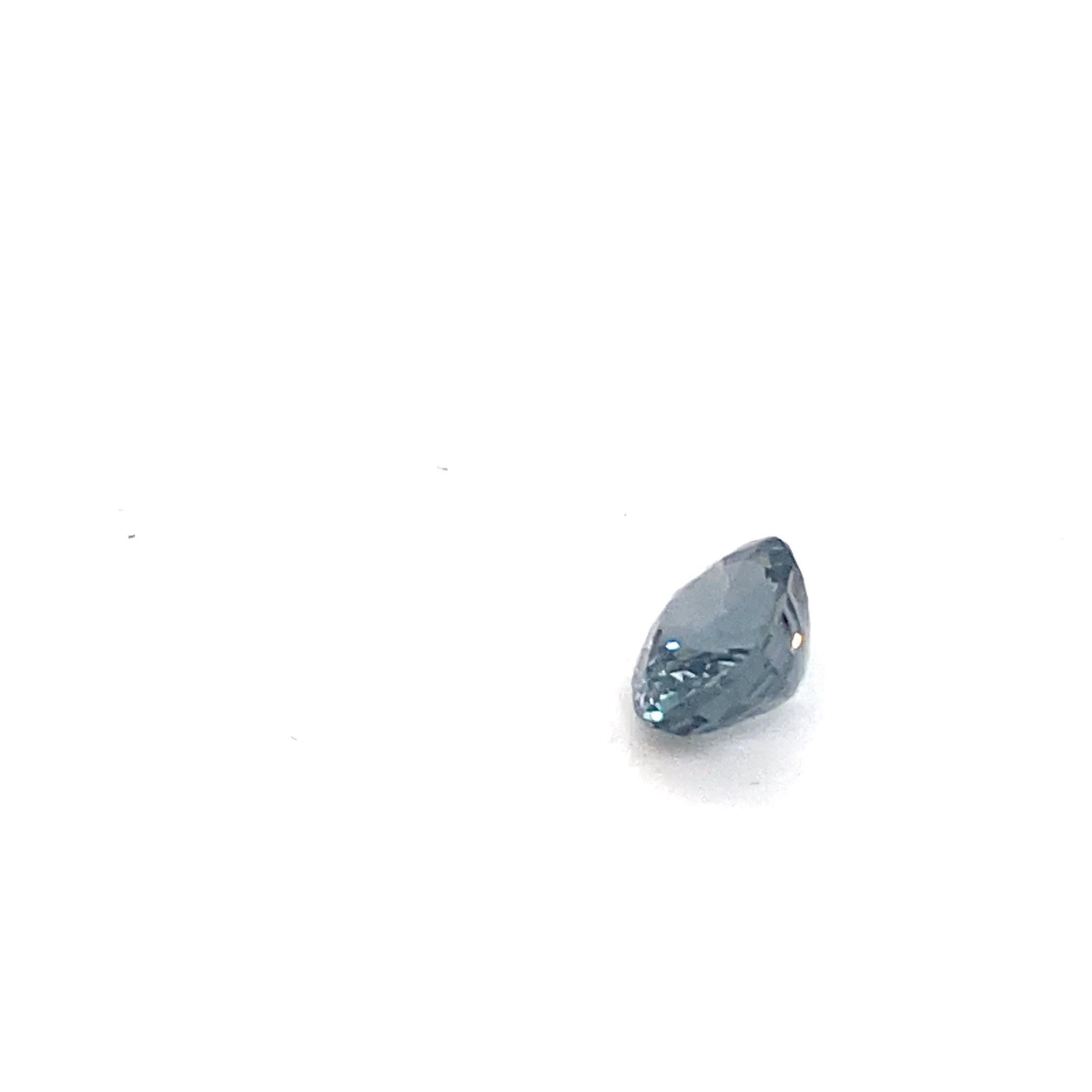 1.9 Carat Oval Shape Natural Indigo Spinel Loose Gemstone  For Sale 7