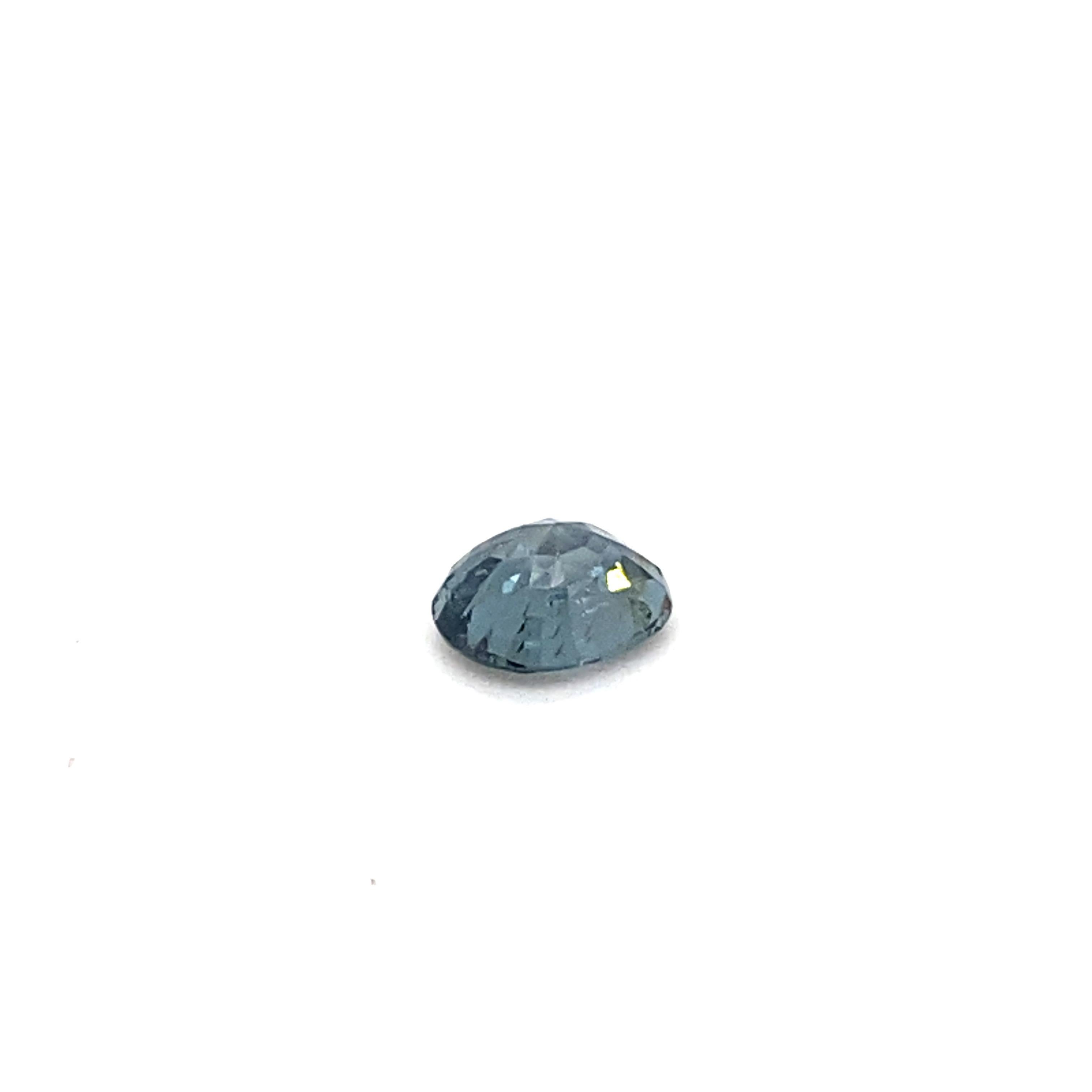 1.9 Carat Oval Shape Natural Indigo Spinel Loose Gemstone  For Sale 8