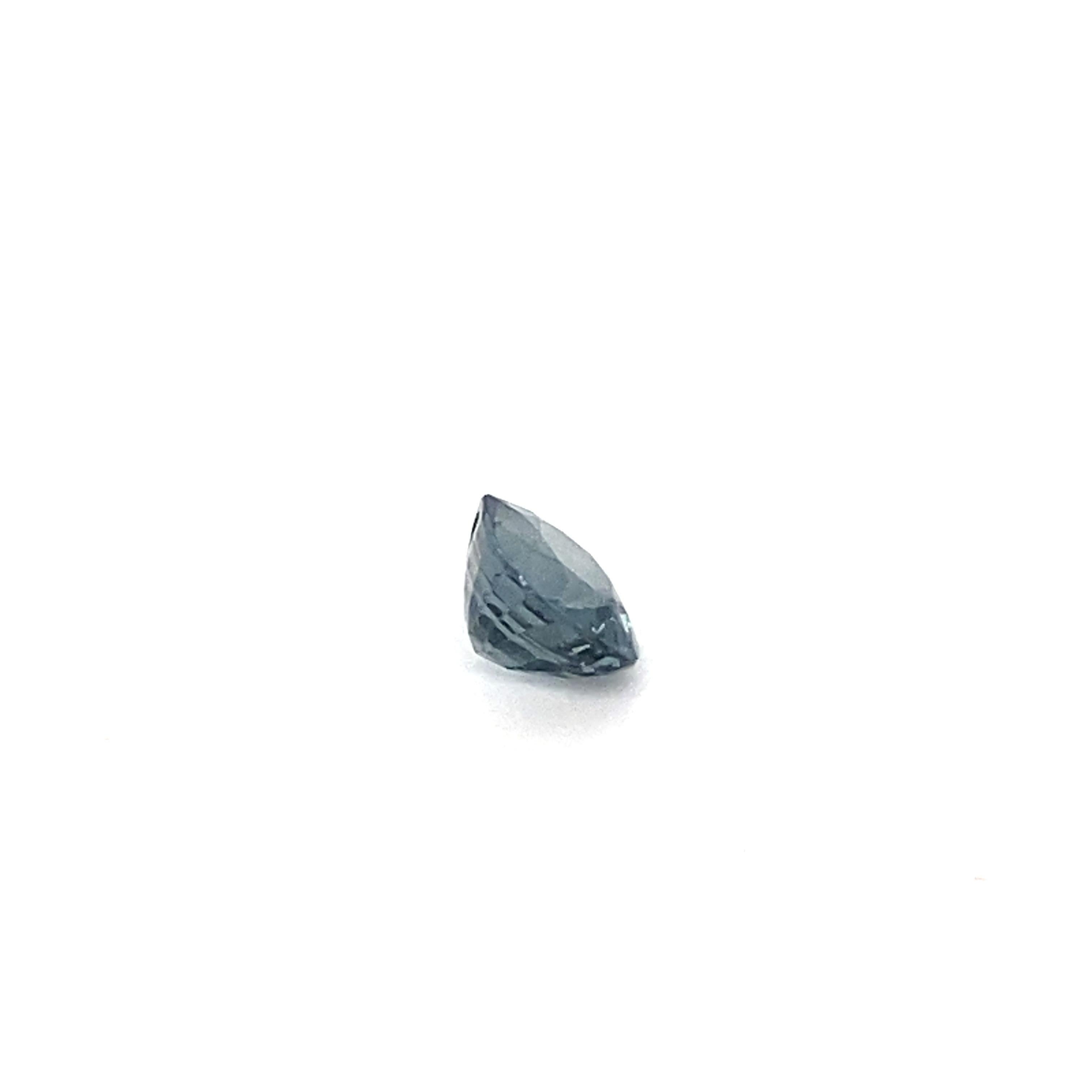 1.9 Carat Oval Shape Natural Indigo Spinel Loose Gemstone  In New Condition For Sale In Trumbull, CT