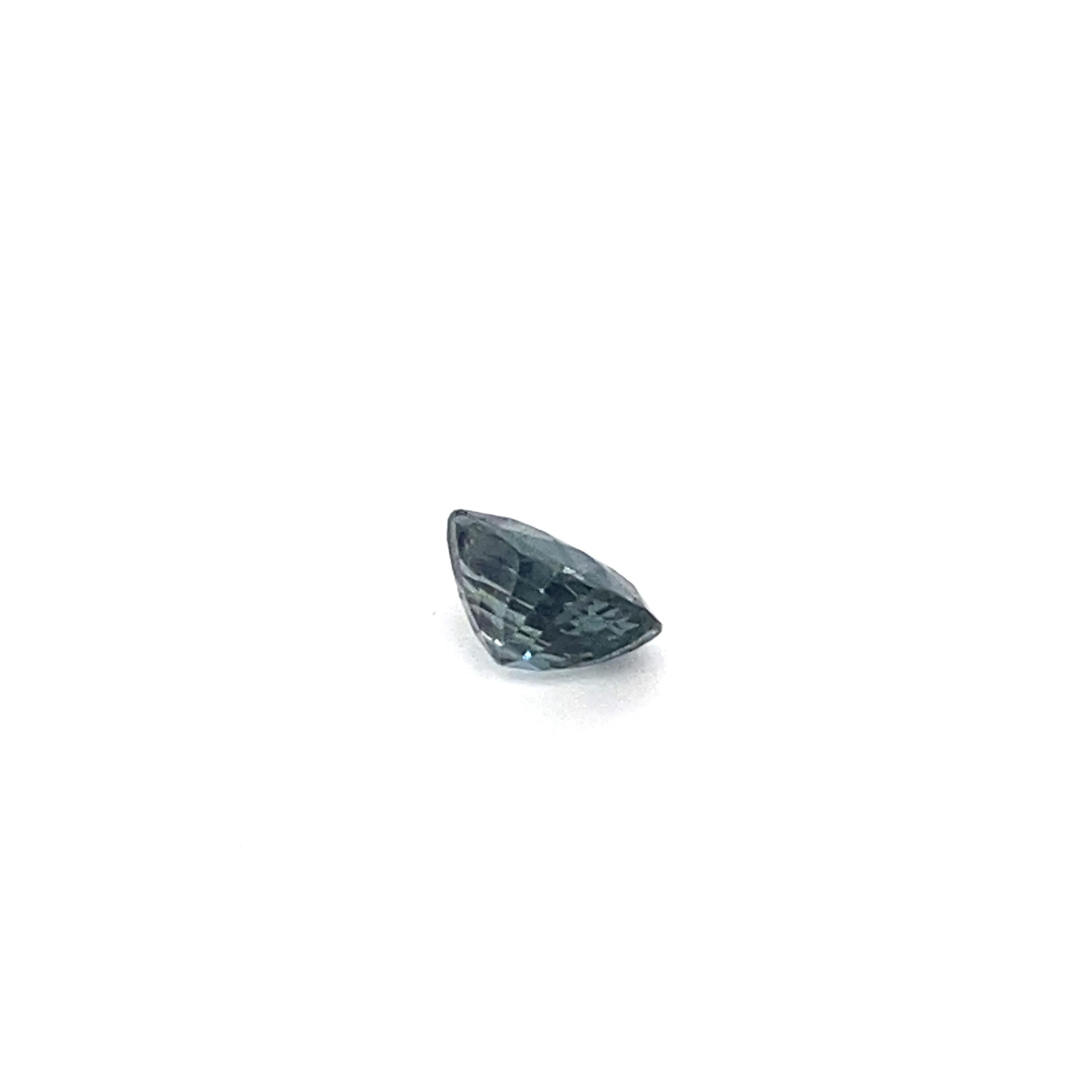 Women's or Men's 1.9 Carat Oval Shape Natural Indigo Spinel Loose Gemstone  For Sale