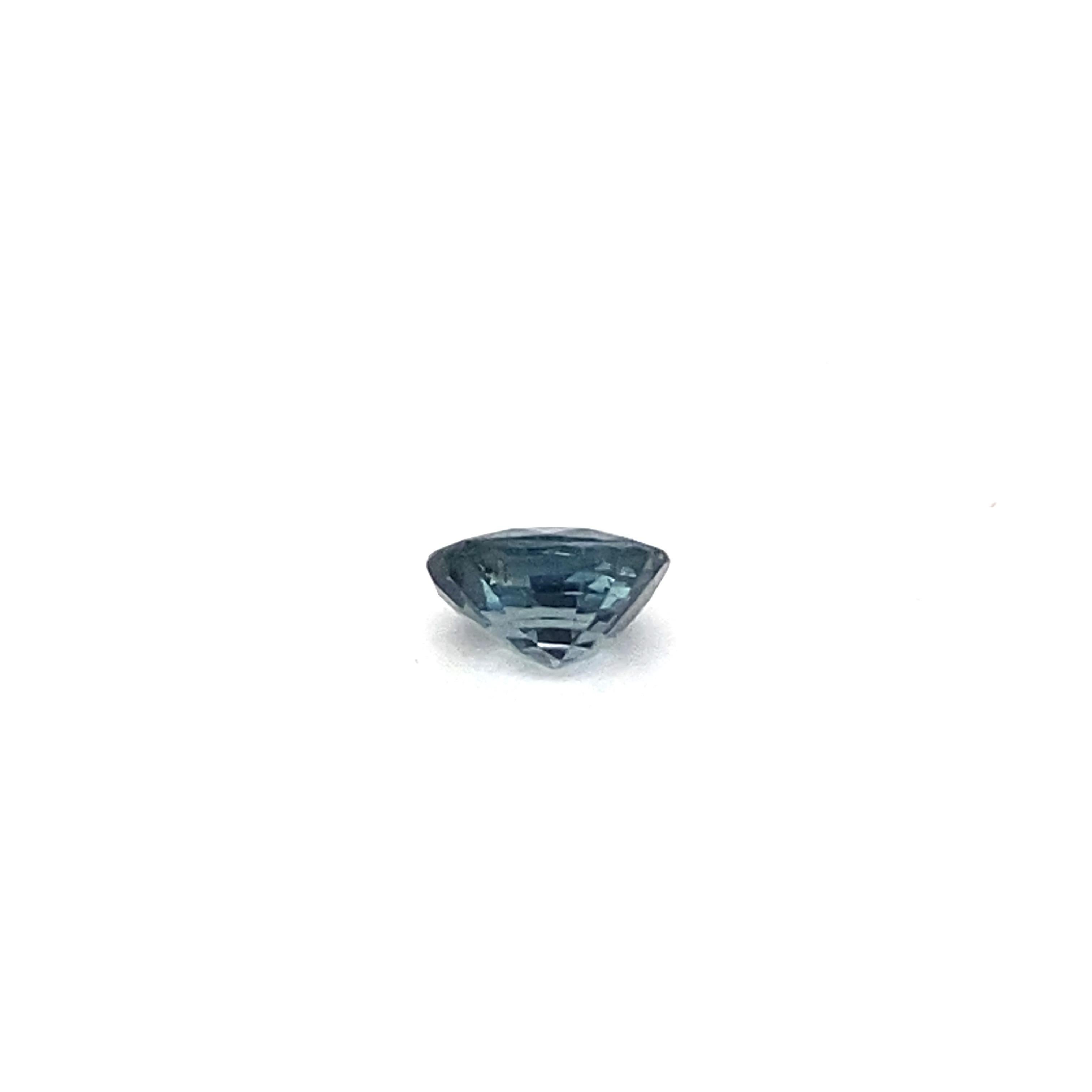 1.9 Carat Oval Shape Natural Indigo Spinel Loose Gemstone  For Sale 2