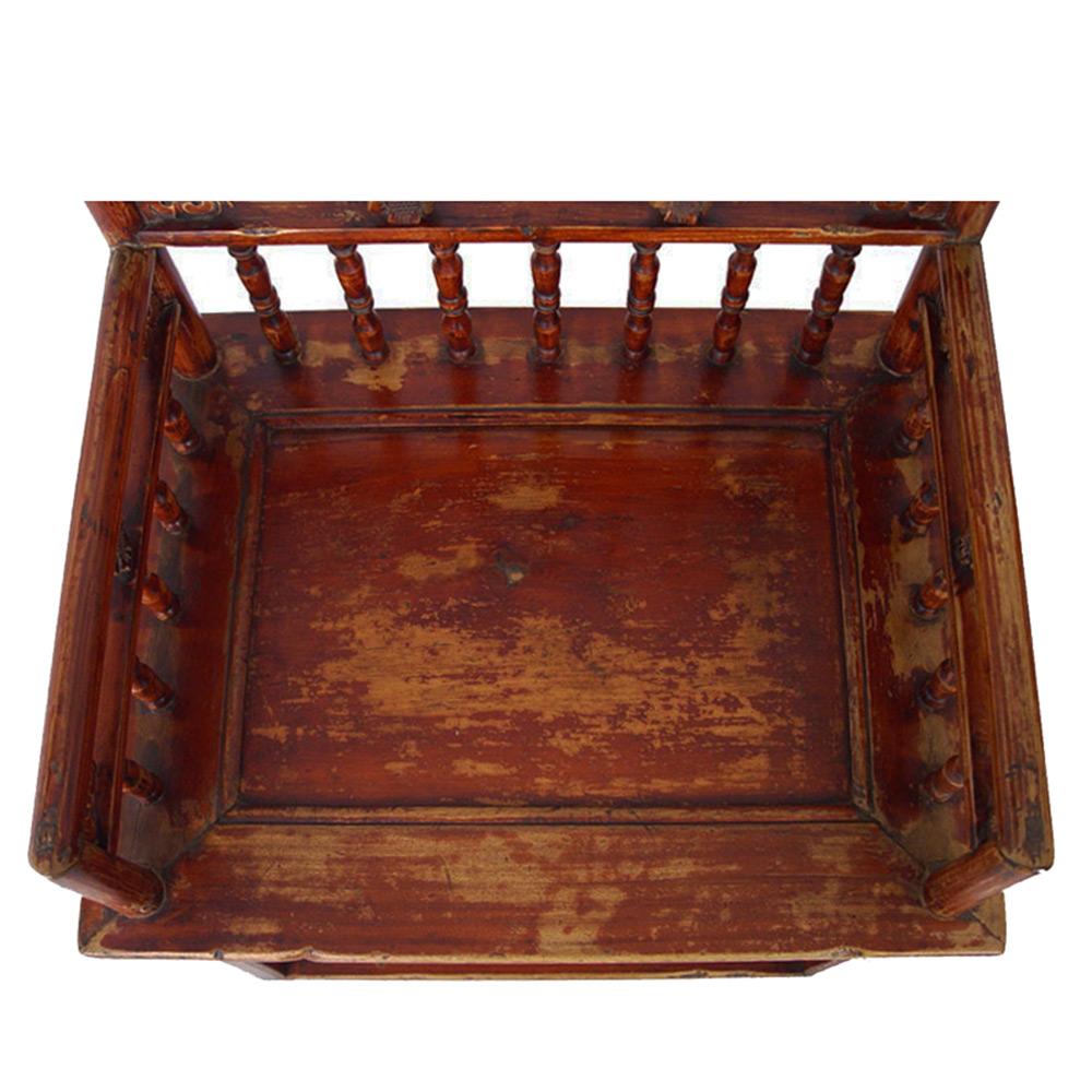 Carved 19 Century Antique Camphor Wood Chinese Southern Official's Hat Armchairs set For Sale