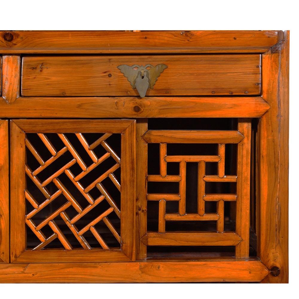 19 Century Antique Chinese Kitchen Cabinet, Entertainment Center 3