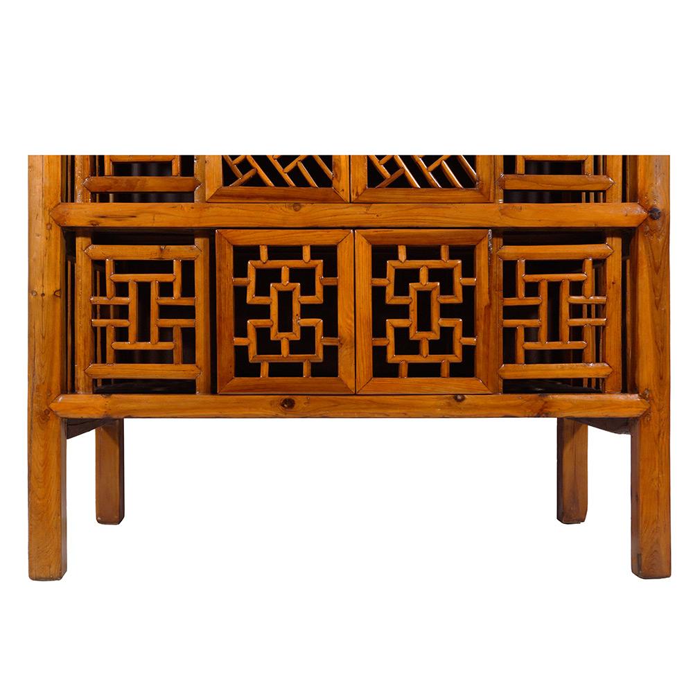 19 Century Antique Chinese Kitchen Cabinet, Entertainment Center 4