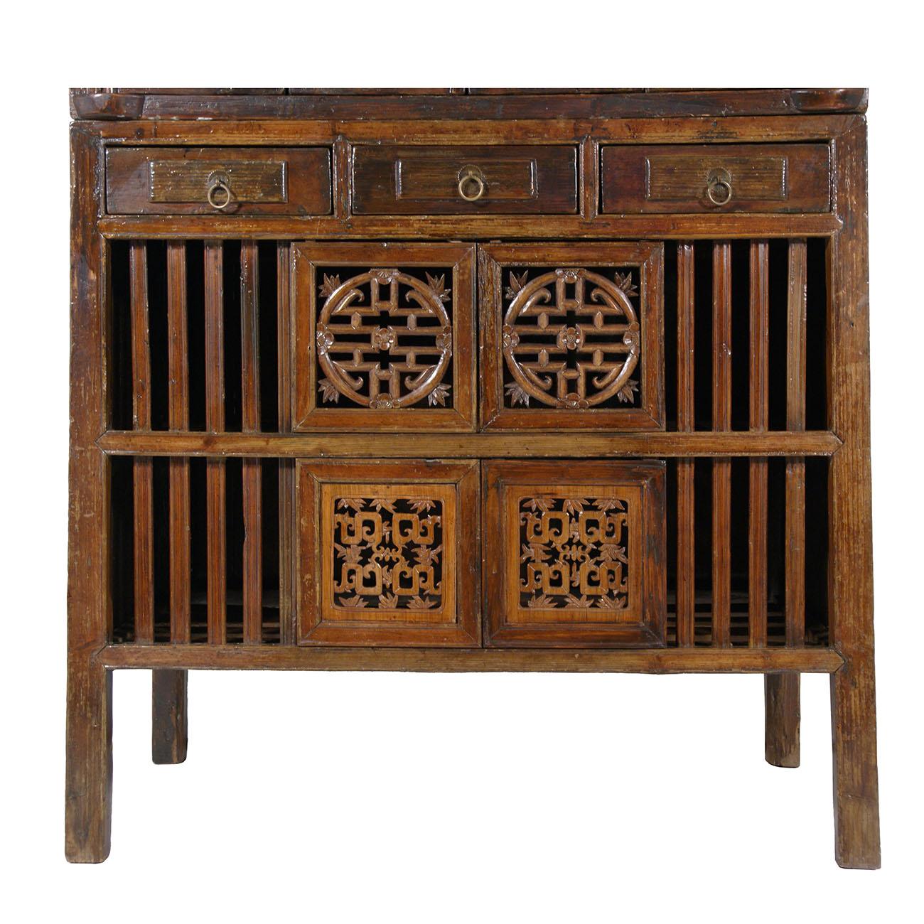 19 Century Antique Chinese Kitchen Cabinet, Entertainment Center 2