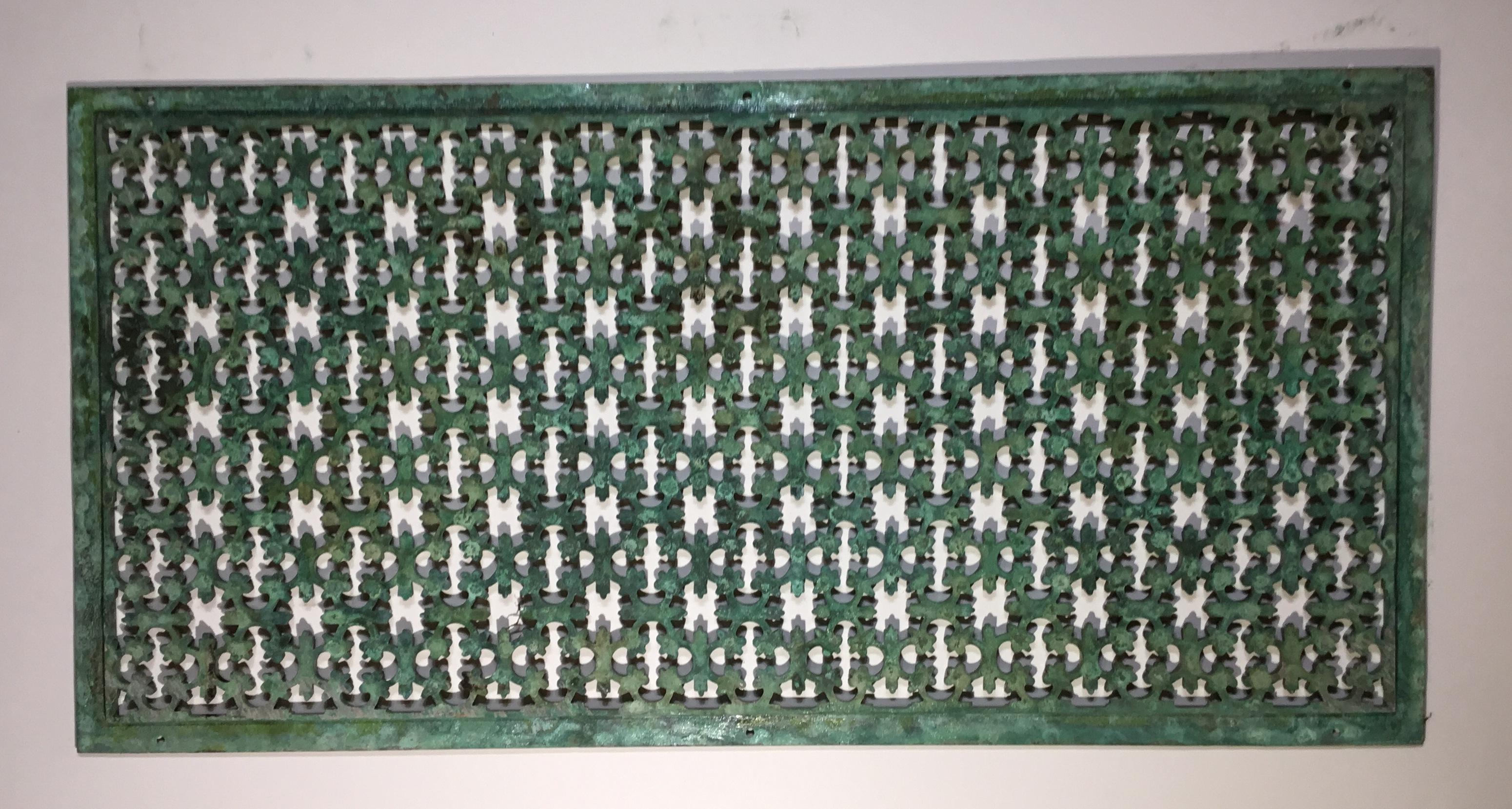 19th Century Architectural Copper Wall Mounted Screen 10