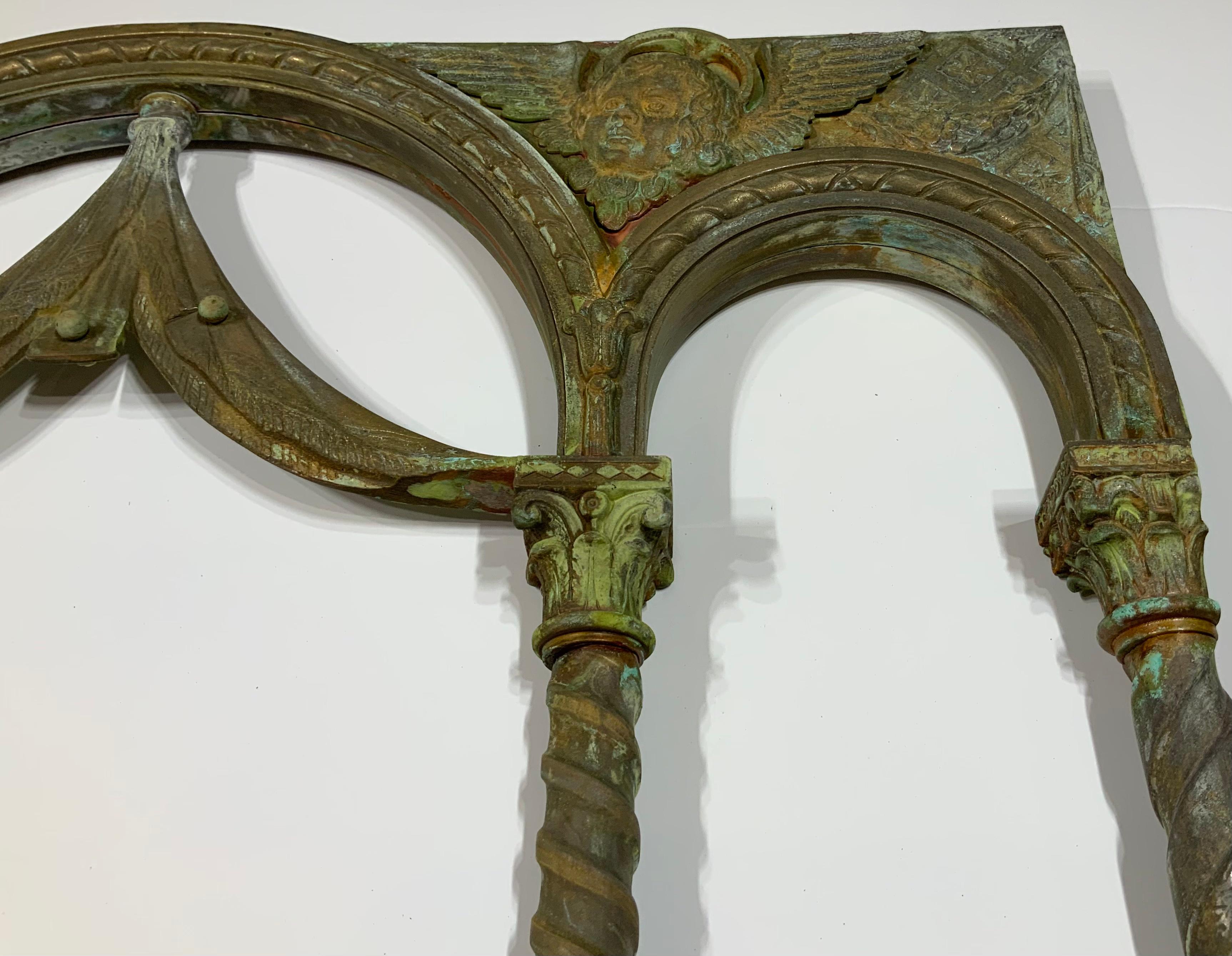 19 Century Brass And Bronze Architectural Element For Sale 2