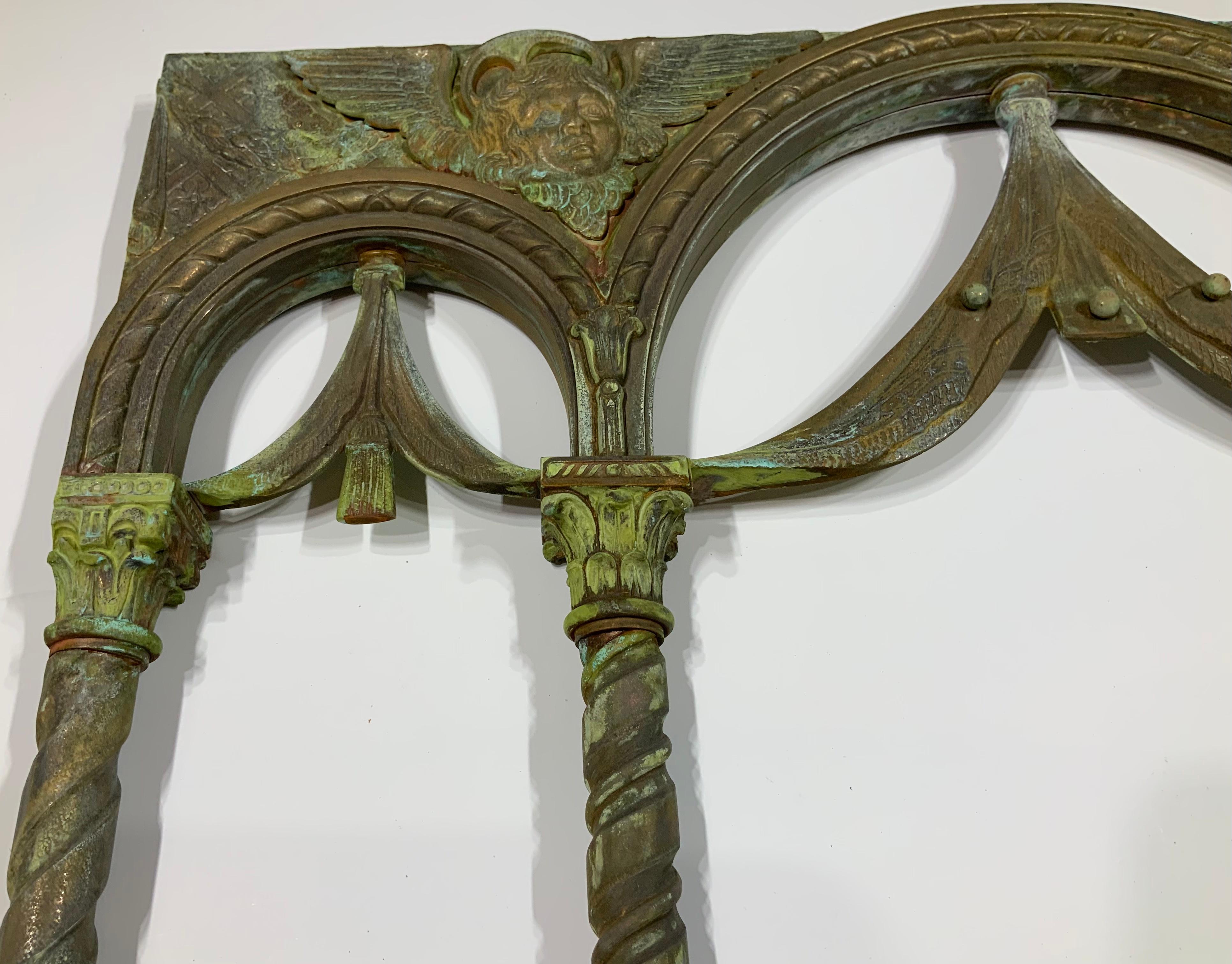 19 Century Brass And Bronze Architectural Element For Sale 4