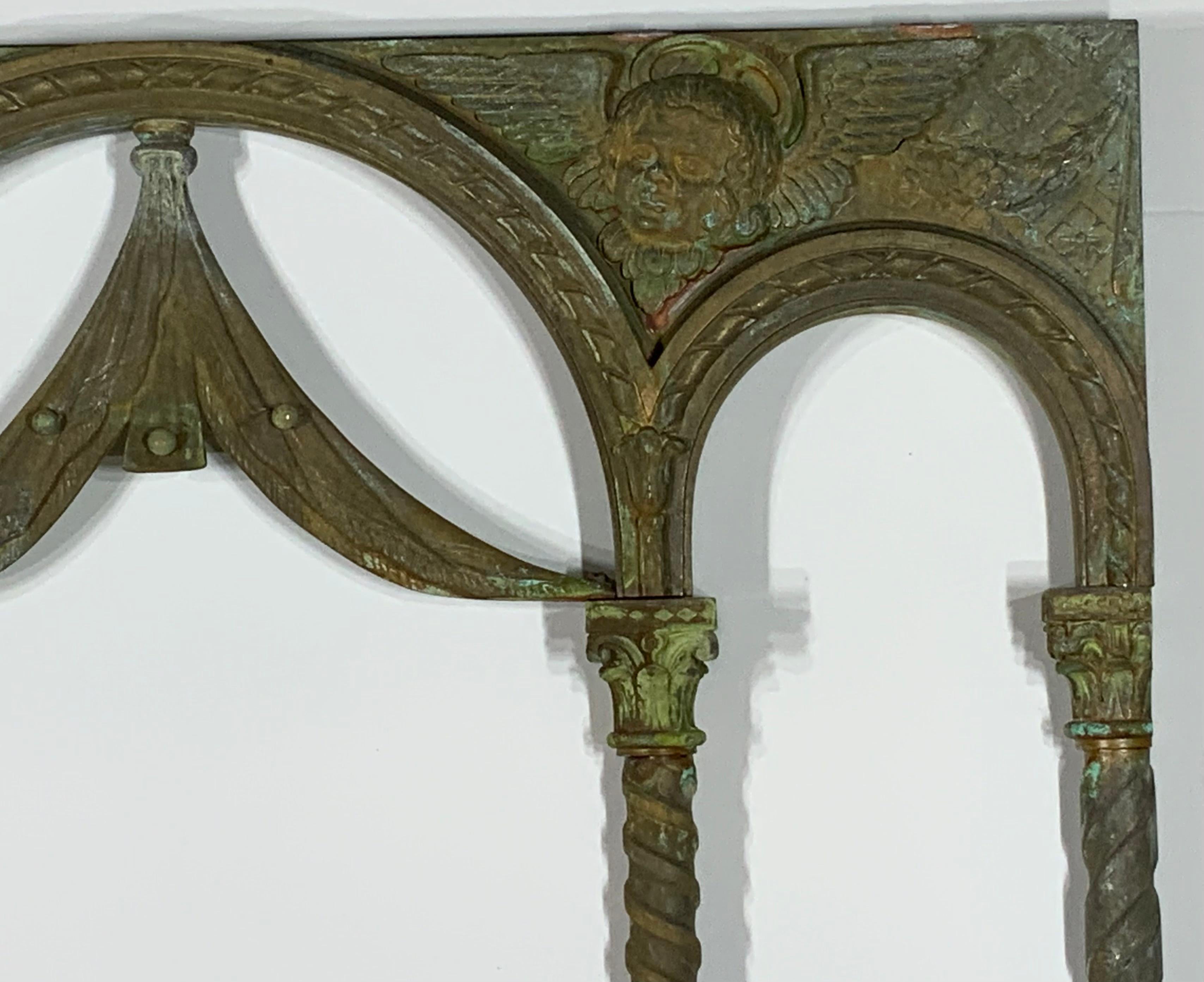 Architektonisches Element aus Messing und Bronze aus dem 19. Jahrhundert im Zustand „Gut“ im Angebot in Delray Beach, FL