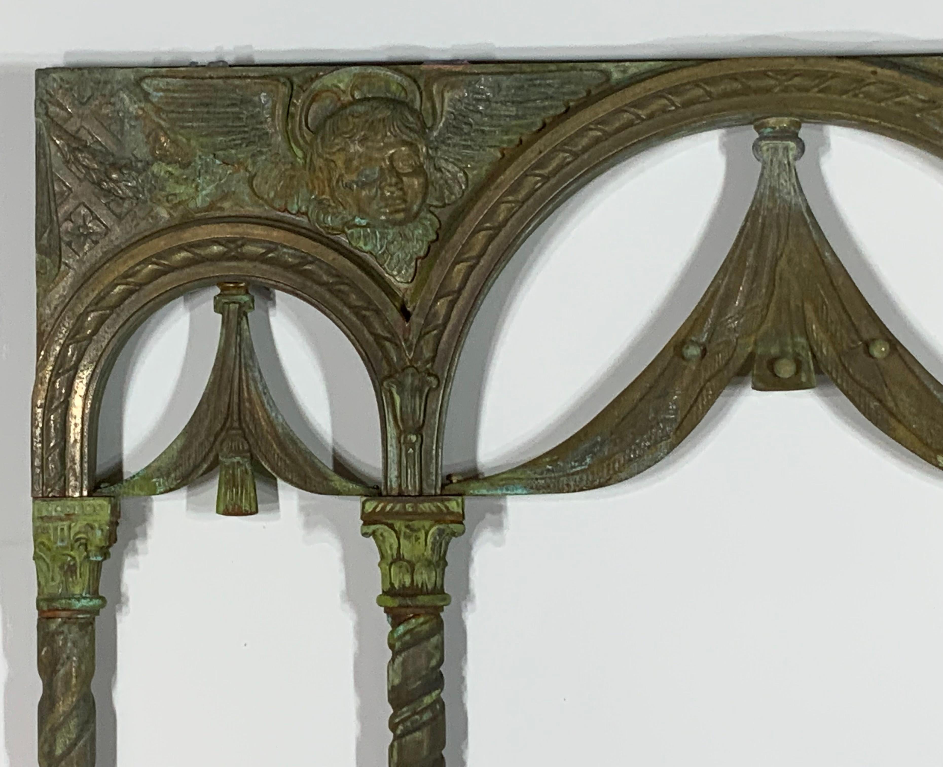 19 Century Brass And Bronze Architectural Element In Good Condition For Sale In Delray Beach, FL