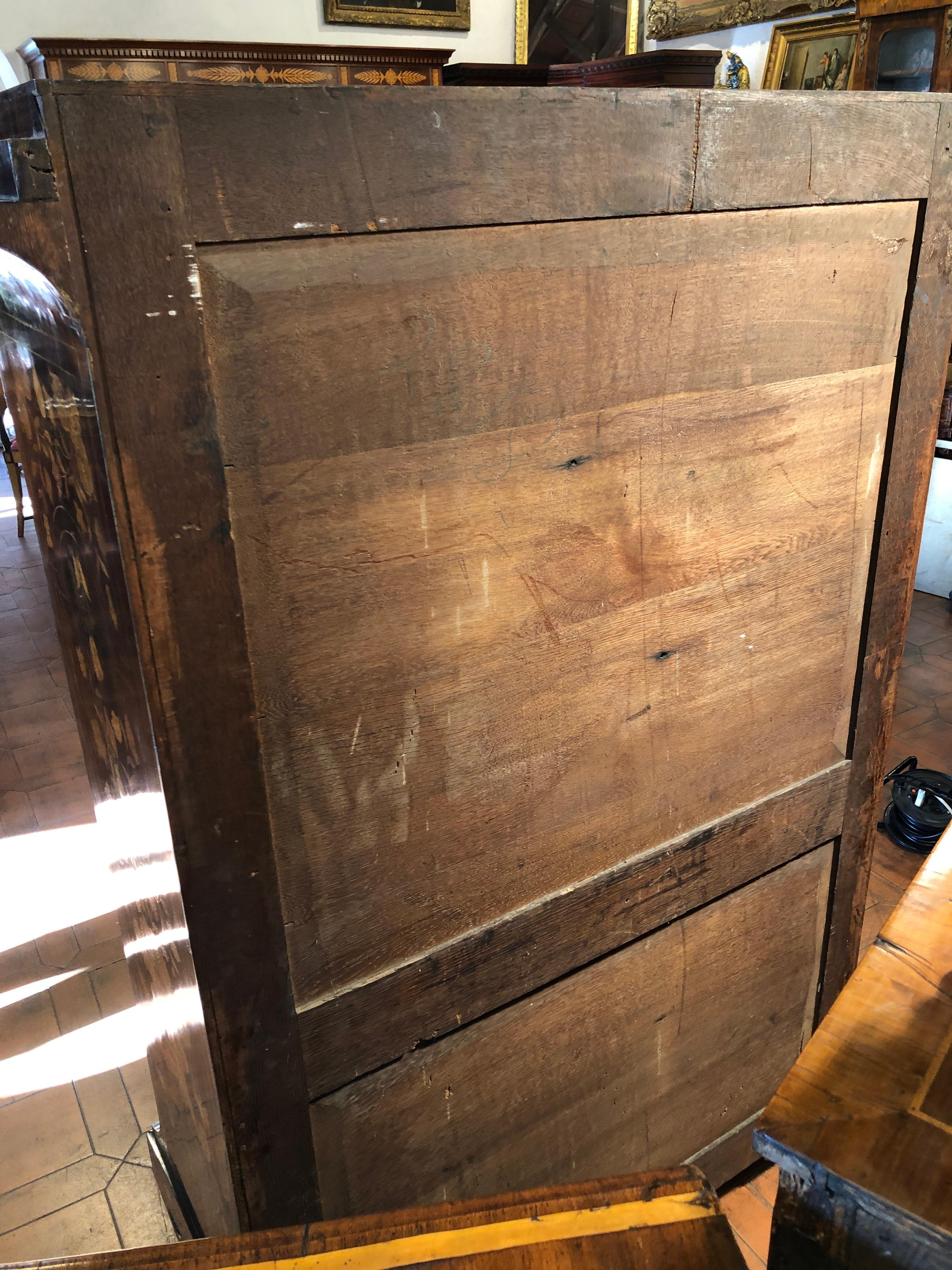 19th Century Charles X Dutch Mahogany Secretaire, 1830s For Sale 12