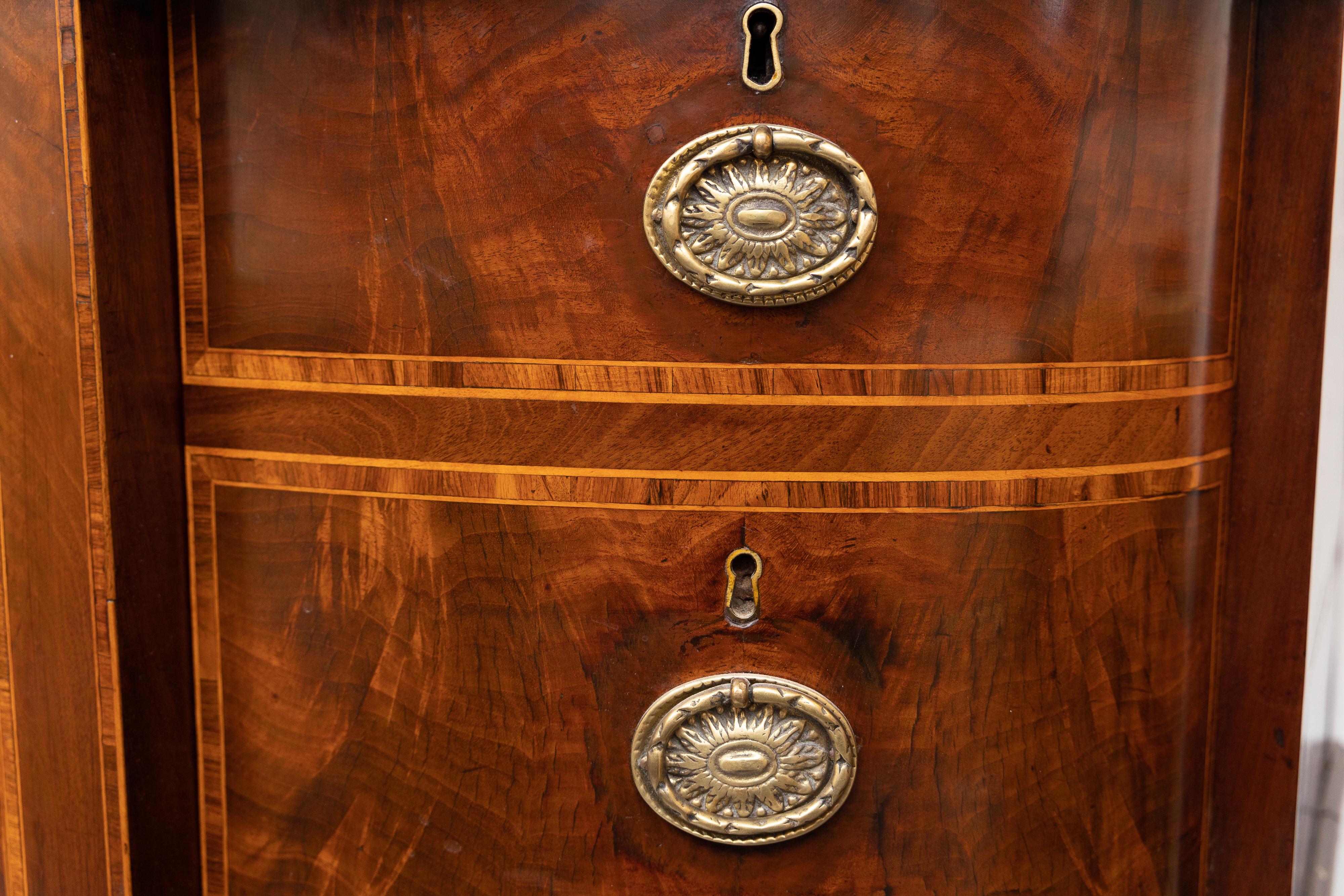 19 Century English George III Inlaid Sideboard For Sale 1