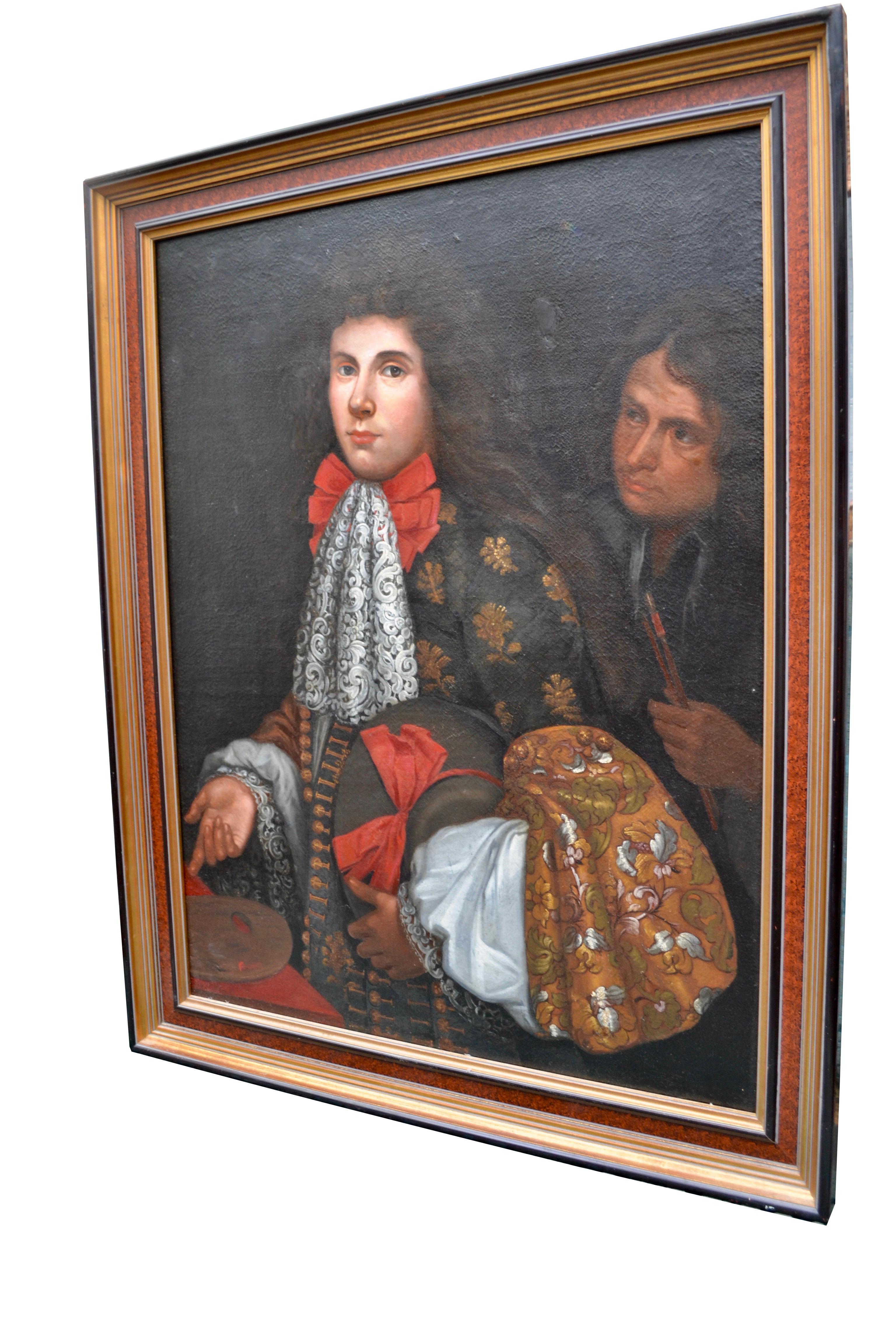 Renaissance Portrait anglais du 19e siècle d'un gentilhomme aristocratique à la manière de Rubens en vente