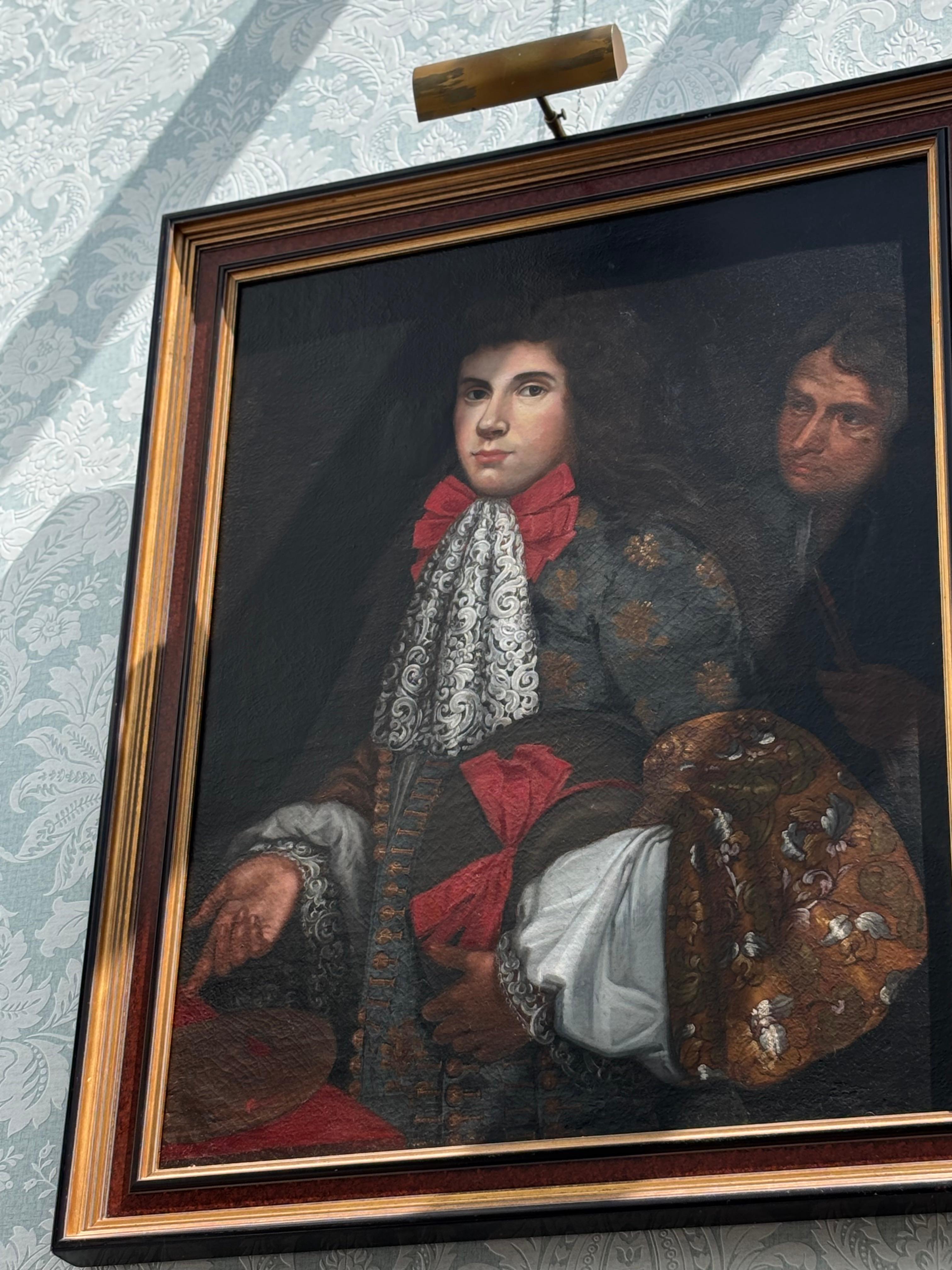 19th Century 19 Century English Portrait of an Aristocratic Gentleman in the Manner of Rubens For Sale
