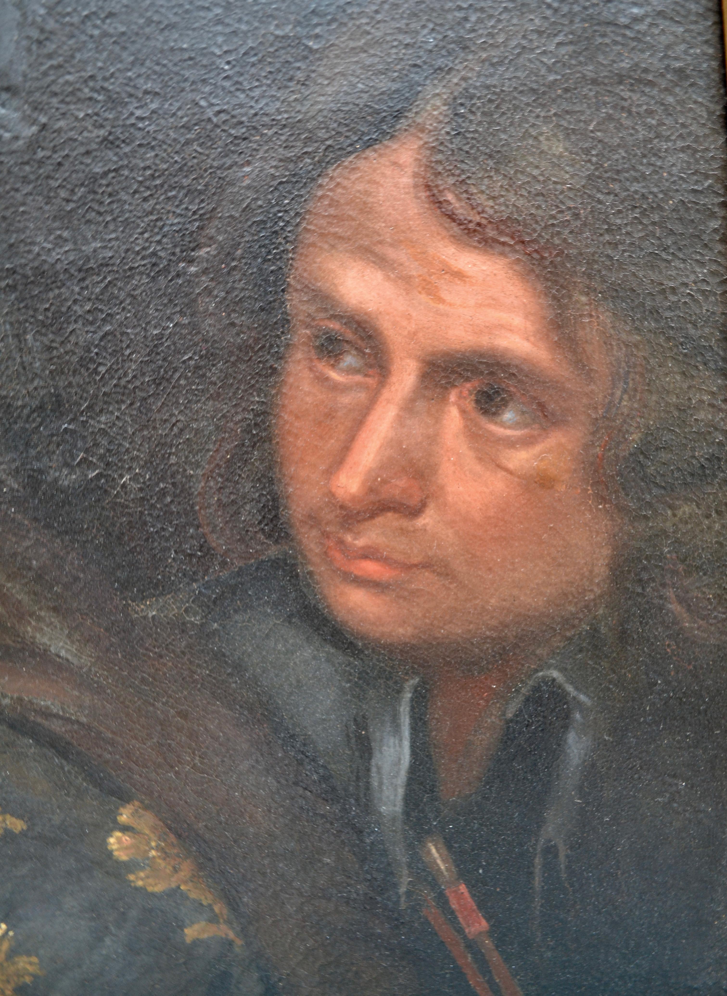 19 Century English Portrait of an Aristocratic Gentleman in the Manner of Rubens For Sale 4