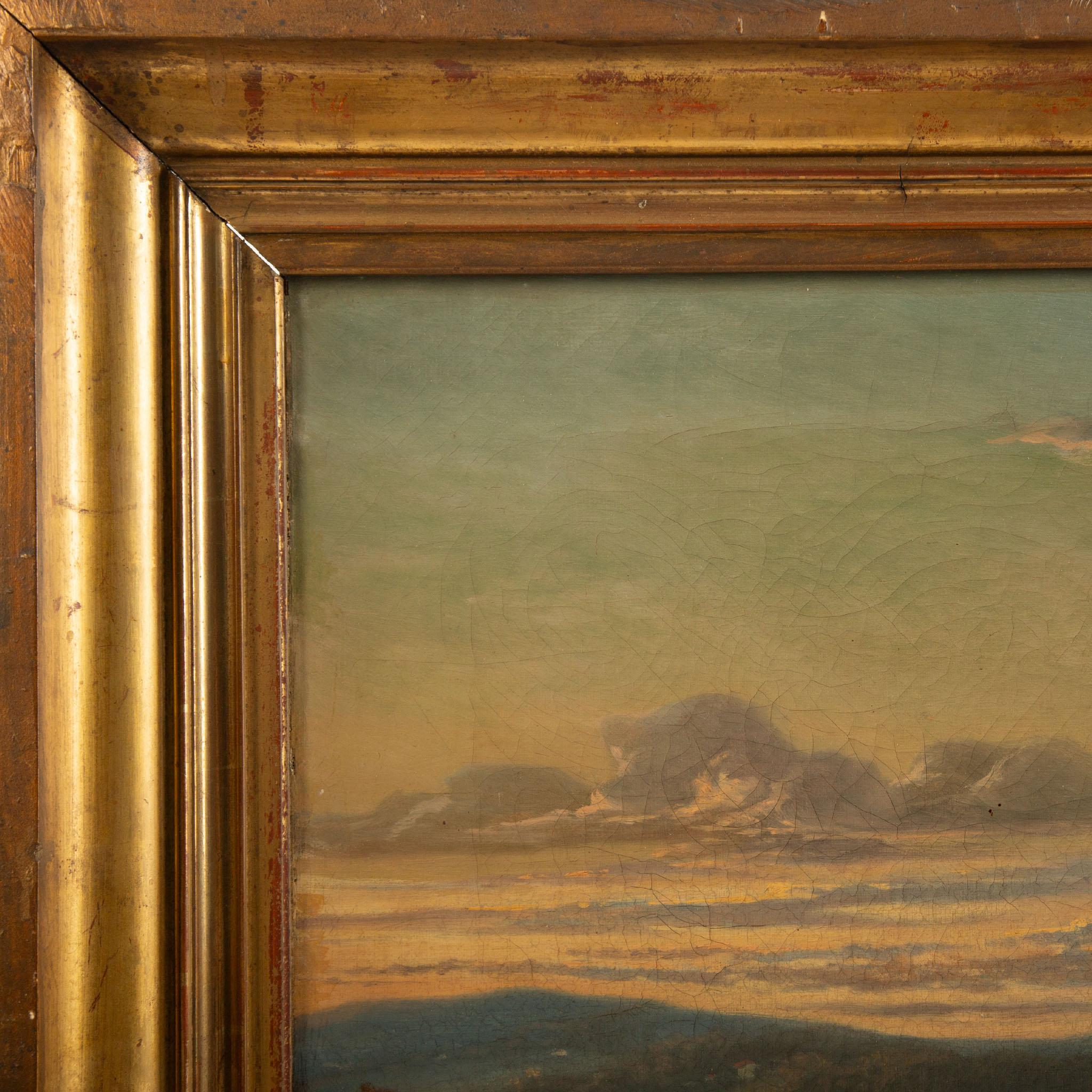 Reiterliche Jagdszene des 19. Jahrhunderts von Leopold von Besenval (Restauration) im Angebot