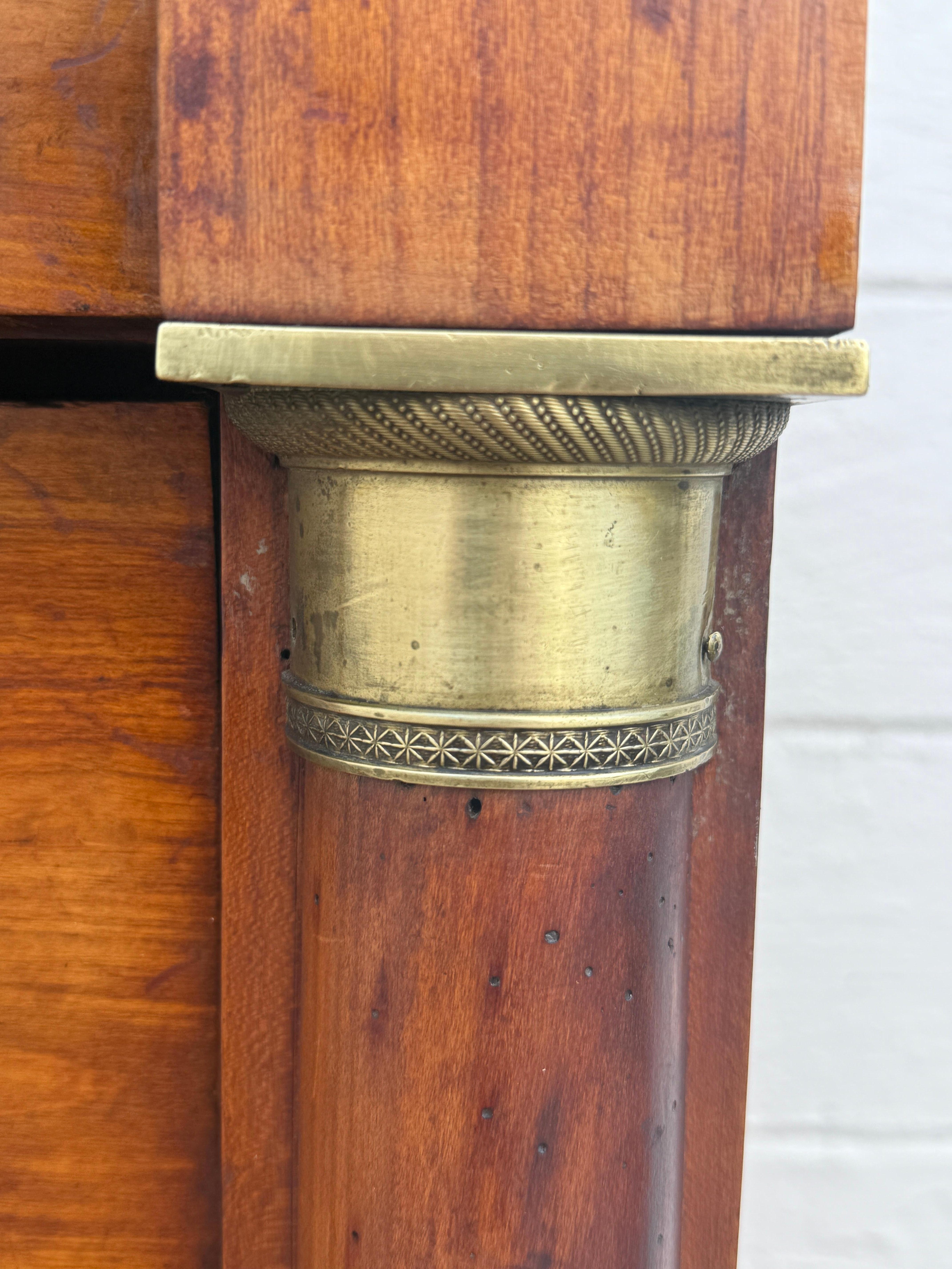 Cassapanca Impero francese del 19° secolo con piano in marmo in vendita 1