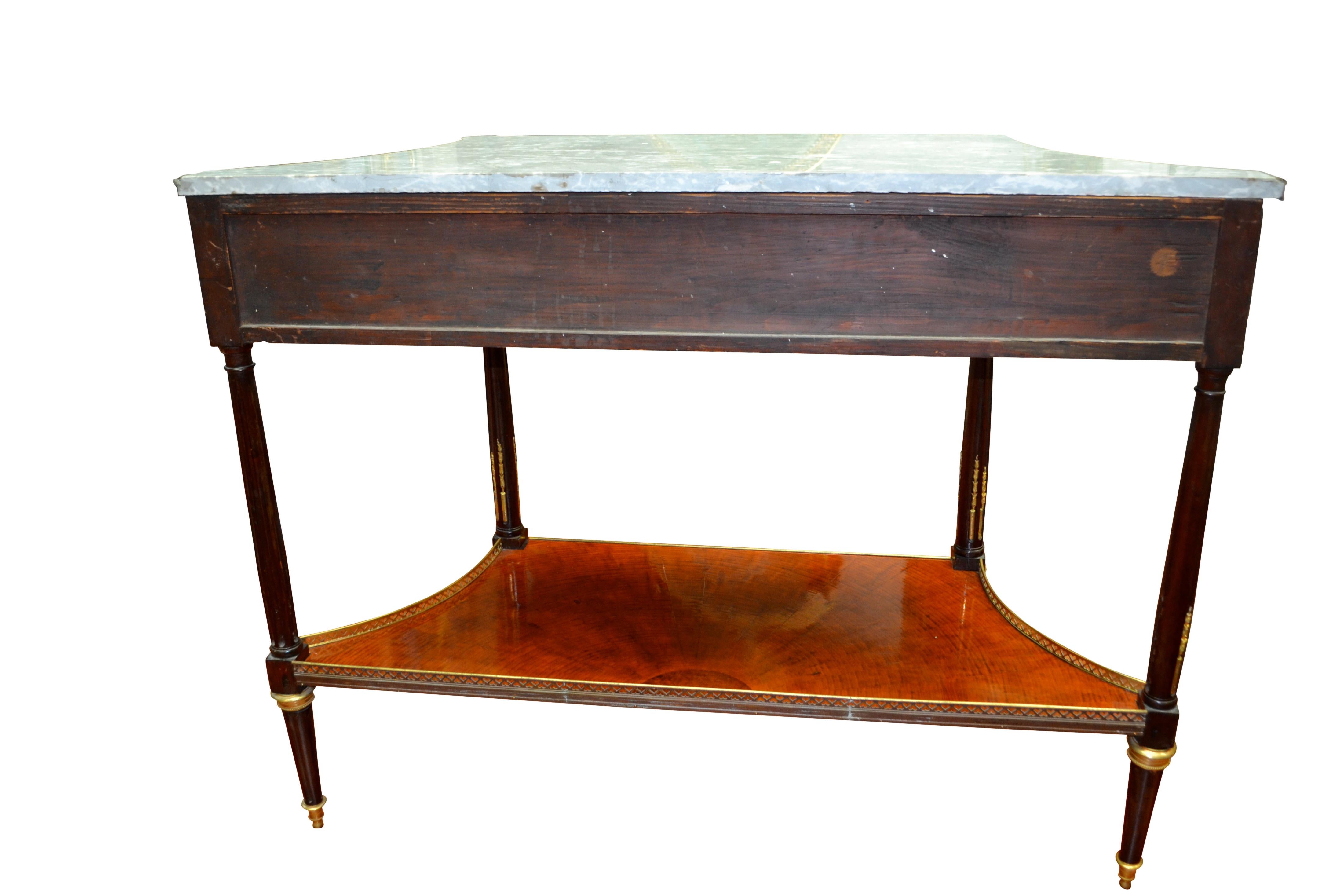 19th Century French Louis XVI Style Desert Table / Console For Sale 2