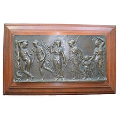 19 Century Grand Tour Bronze Neoclassical  Bas-Relief