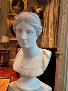 19 Century Grand Tour Marble Bust of "Venus de Milo" after the Antique