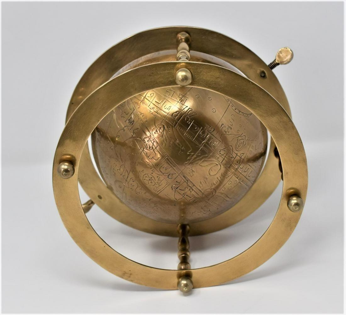 19 century  Islamic Persian Brass Celestial Globe  For Sale 1