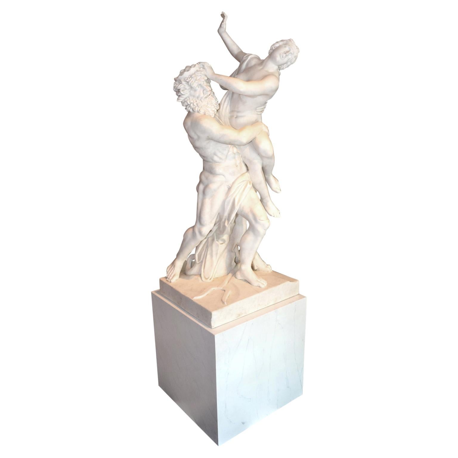 19 Century Marble Statue of the Rape of Prosperina After Bernini by Fabi Altini For Sale
